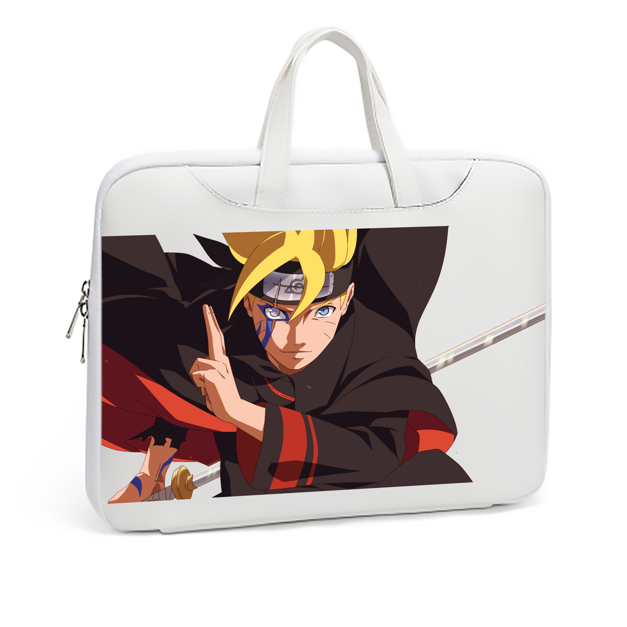 （画像用） NARUTO -ナルト- うずまき ボルト Uzumaki Boruto レザーラップトップバッグ　ノートパソコンケース