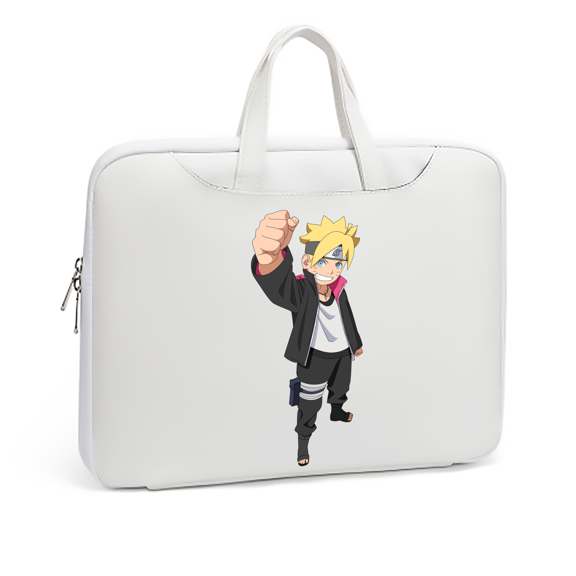 （画像用） NARUTO -ナルト- うずまき ボルト Uzumaki Boruto レザーラップトップバッグ　ノートパソコンケース