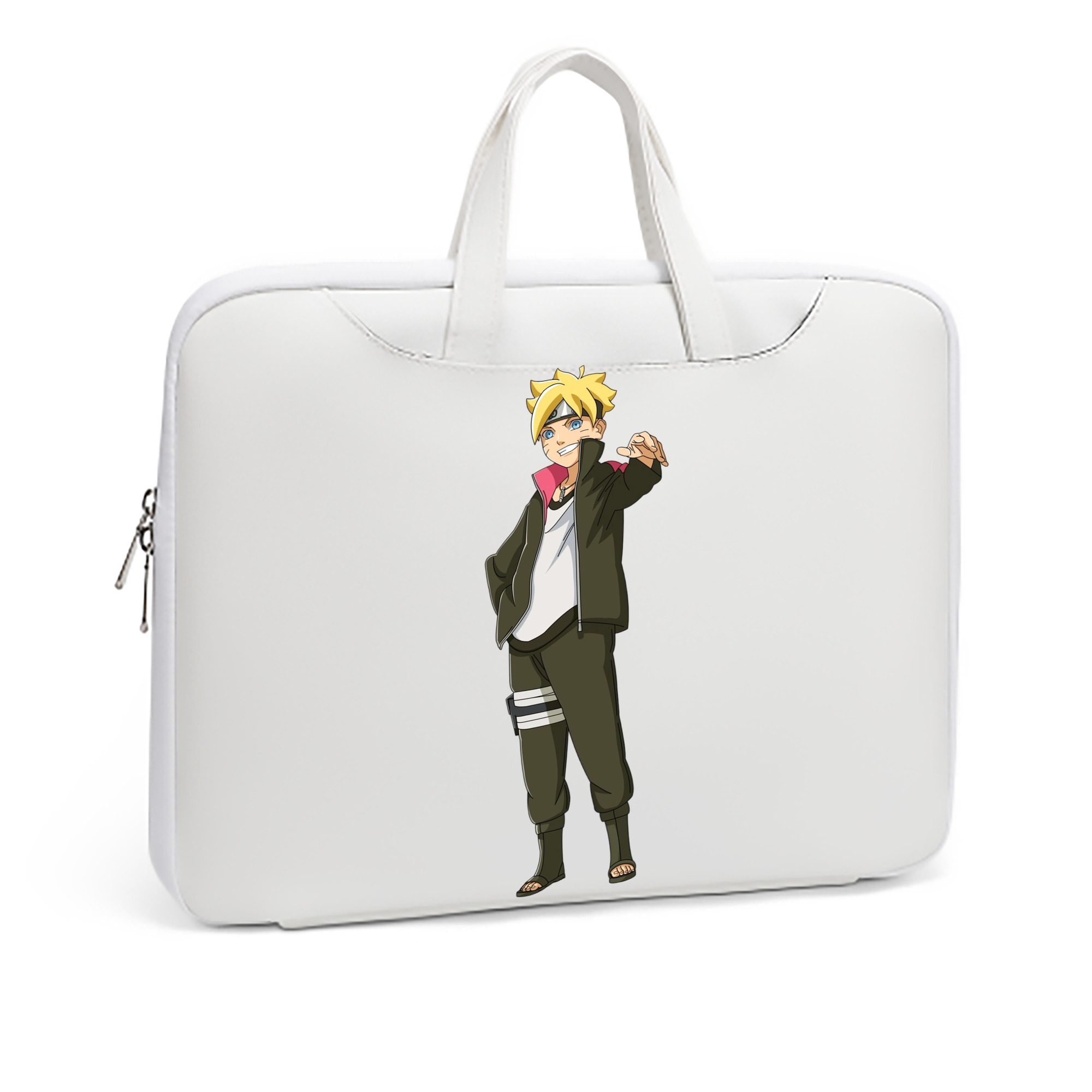 （画像用） NARUTO -ナルト- うずまき ボルト Uzumaki Boruto レザーラップトップバッグ　ノートパソコンケース
