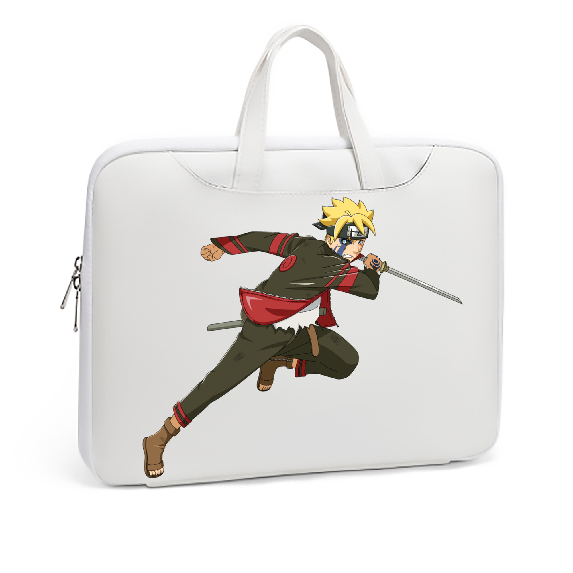 （画像用） NARUTO -ナルト- うずまき ボルト Uzumaki Boruto レザーラップトップバッグ　ノートパソコンケース