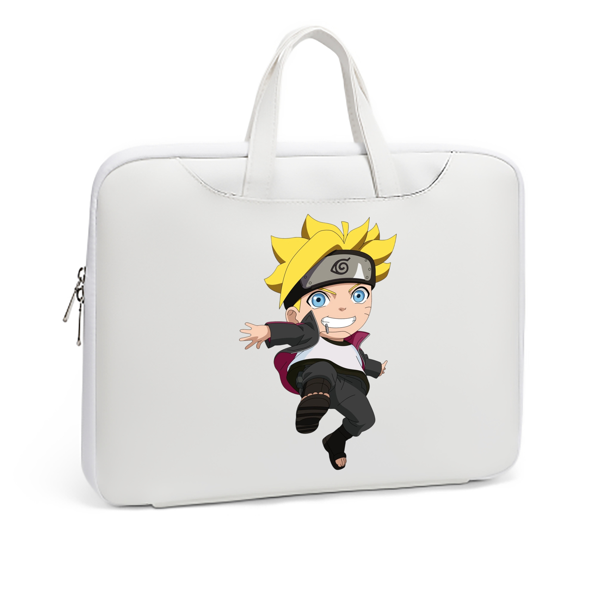 （画像用） NARUTO -ナルト- うずまき ボルト Uzumaki Boruto レザーラップトップバッグ　ノートパソコンケース