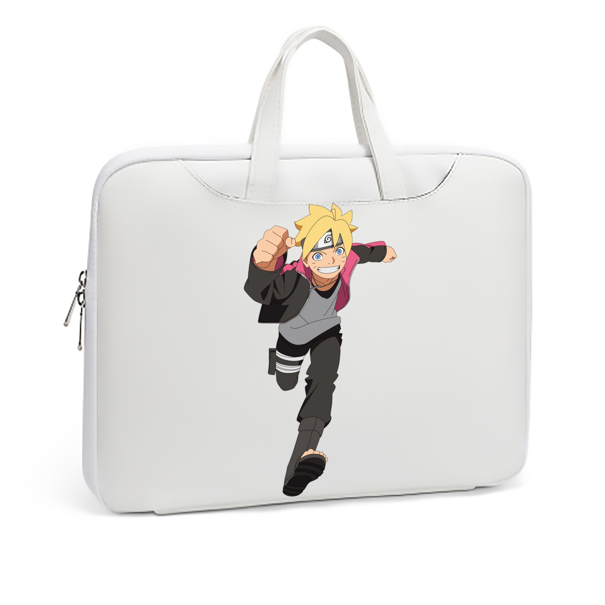 （画像用） NARUTO -ナルト- うずまき ボルト Uzumaki Boruto レザーラップトップバッグ　ノートパソコンケース