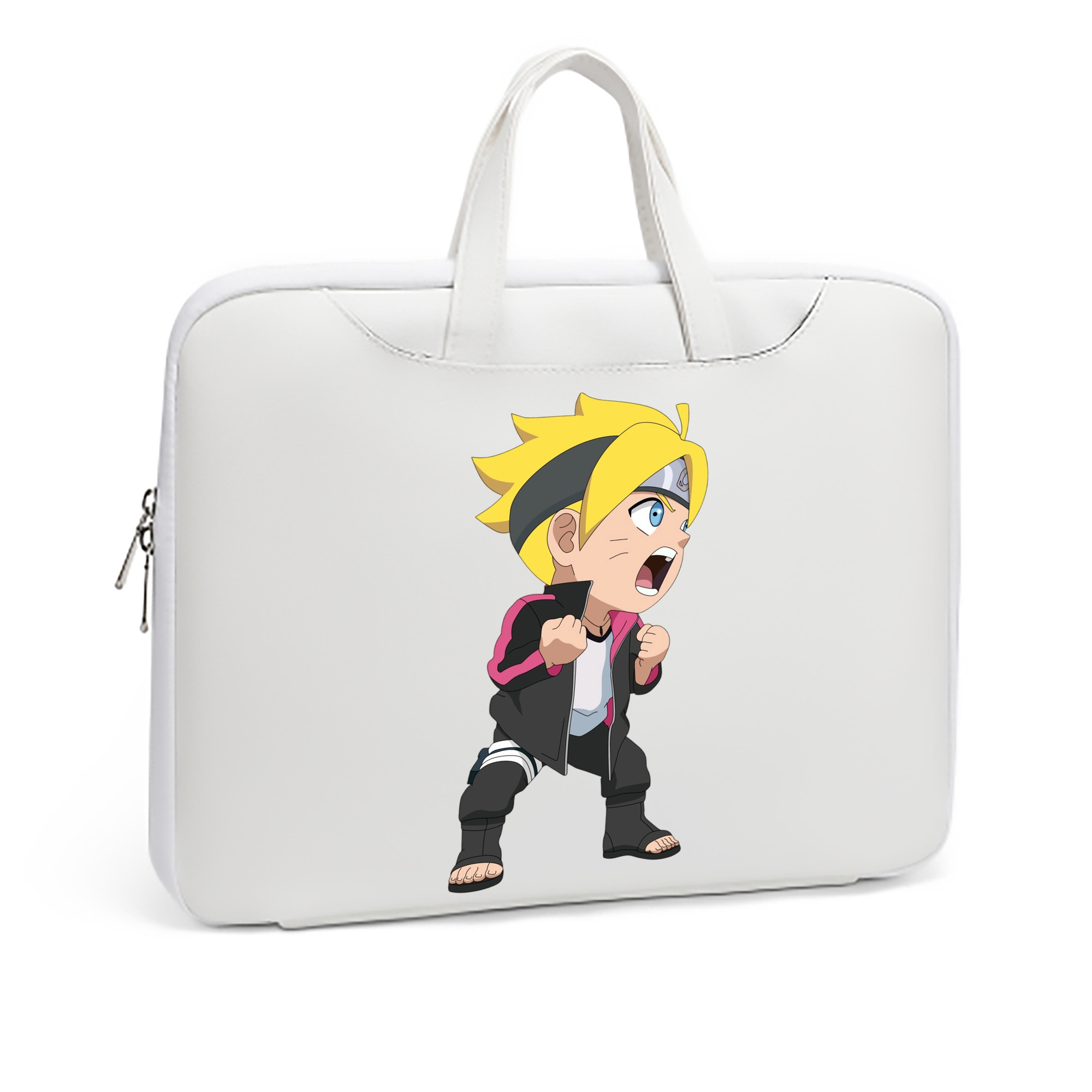 （画像用） NARUTO -ナルト- うずまき ボルト Uzumaki Boruto レザーラップトップバッグ　ノートパソコンケース
