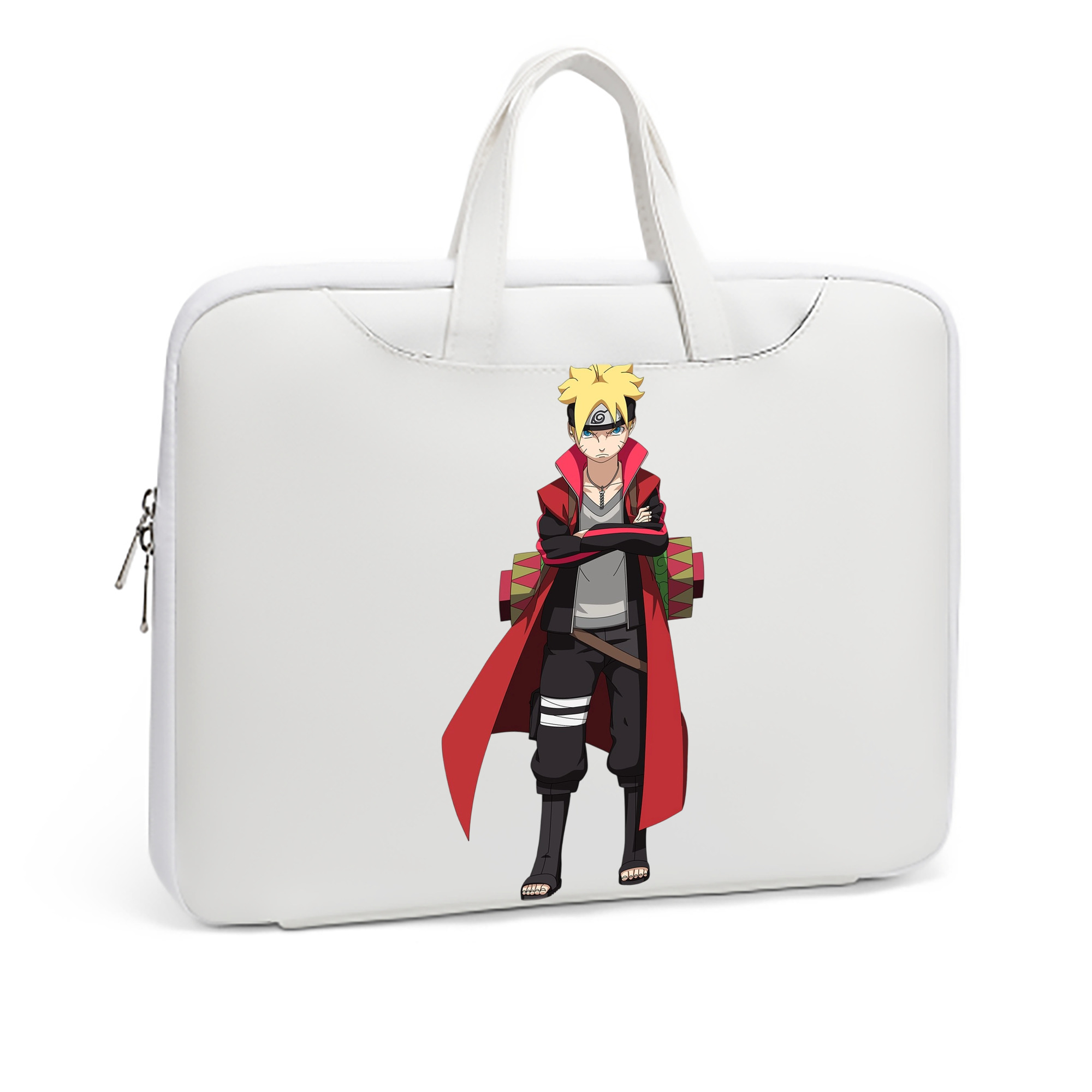 （画像用） NARUTO -ナルト- うずまき ボルト Uzumaki Boruto レザーラップトップバッグ　ノートパソコンケース