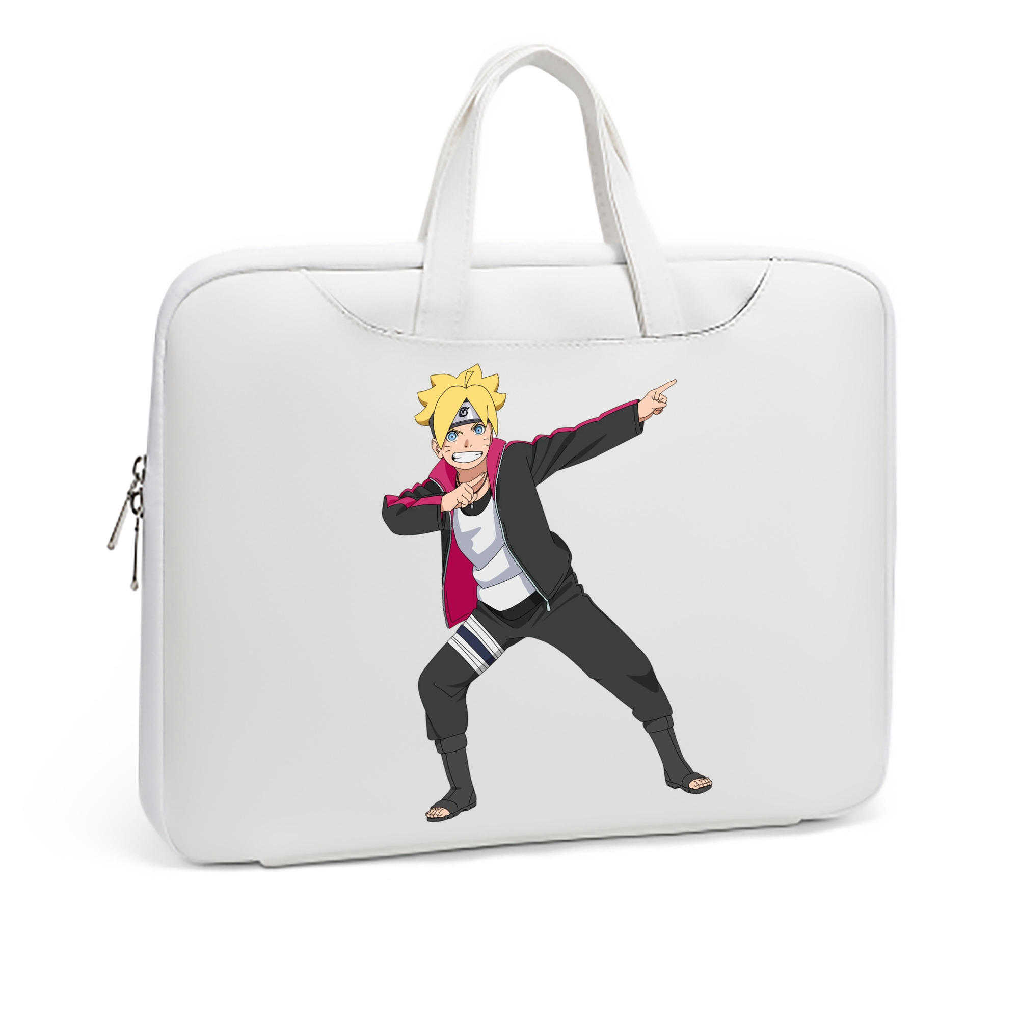 （画像用） NARUTO -ナルト- うずまき ボルト Uzumaki Boruto レザーラップトップバッグ　ノートパソコンケース
