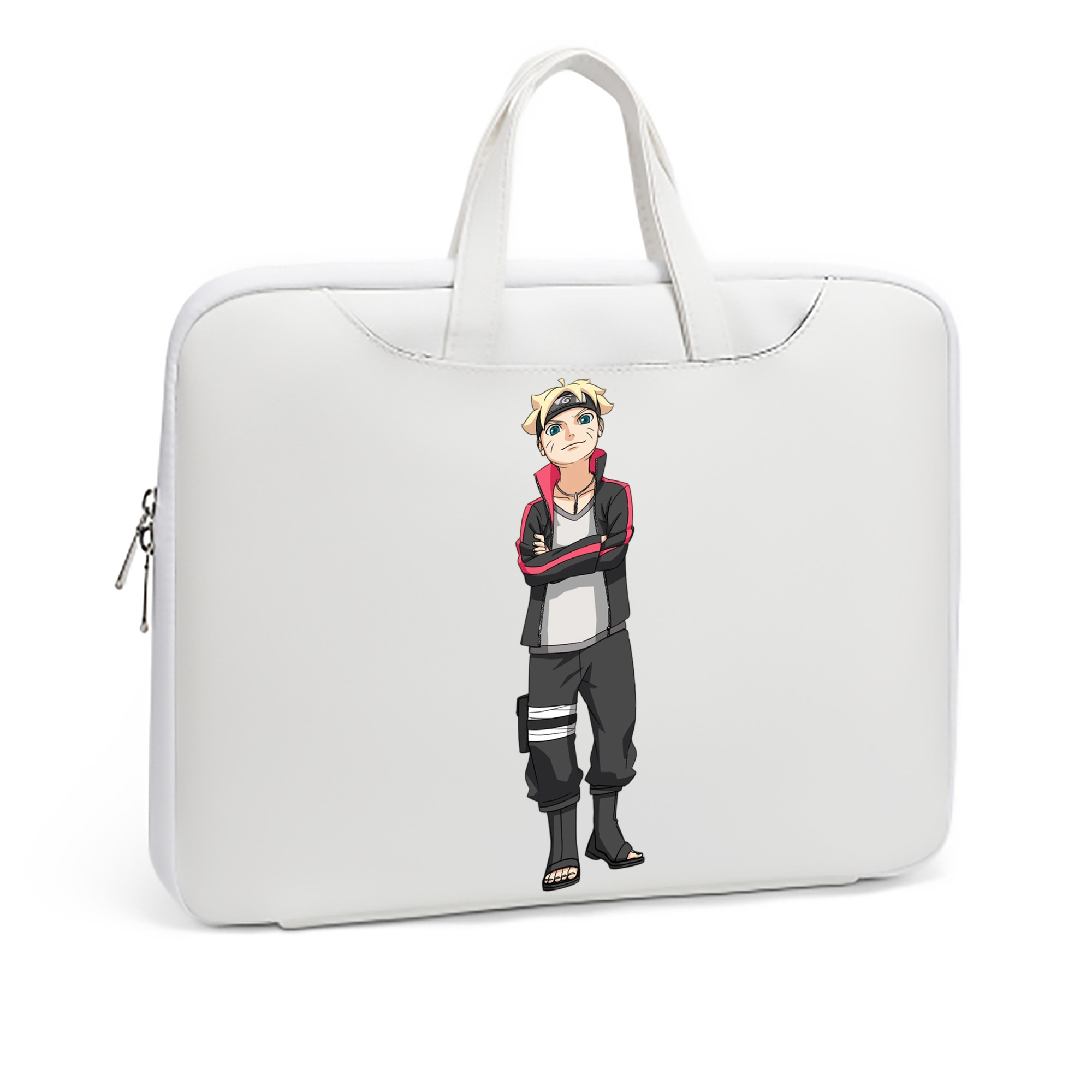 （画像用） NARUTO -ナルト- うずまき ボルト Uzumaki Boruto レザーラップトップバッグ　ノートパソコンケース