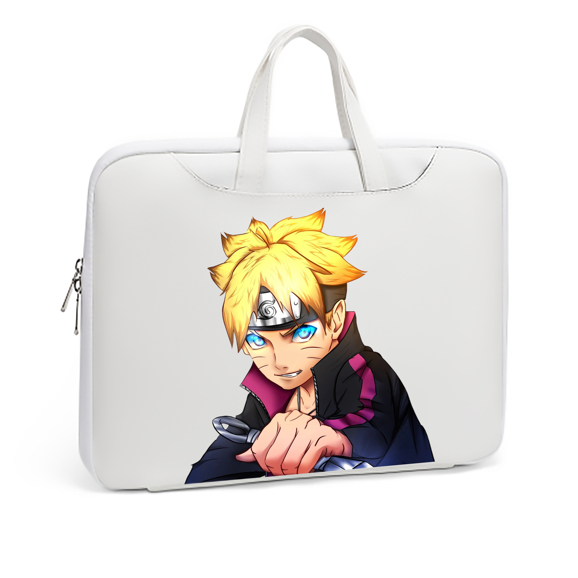 （画像用） NARUTO -ナルト- うずまき ボルト Uzumaki Boruto レザーラップトップバッグ　ノートパソコンケース