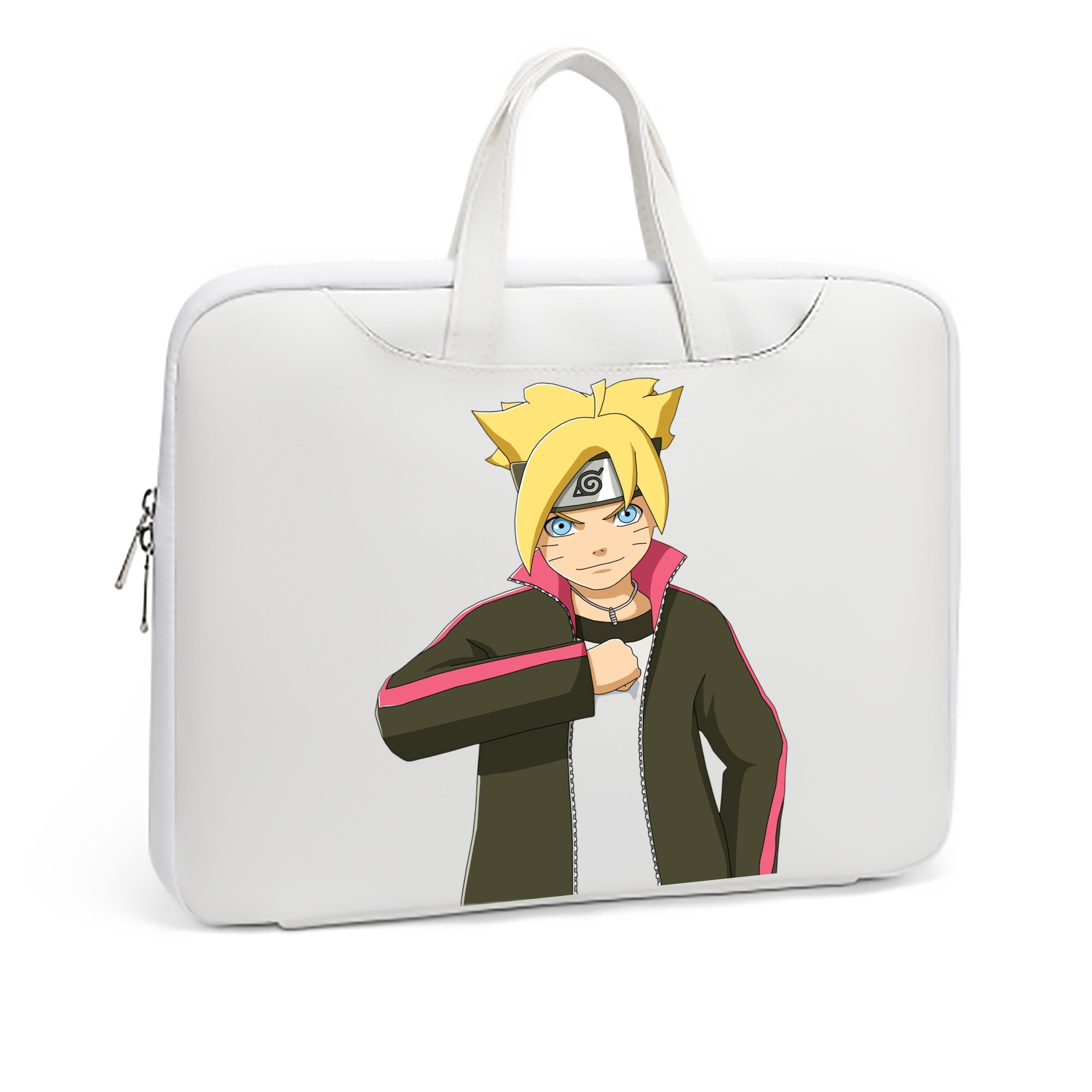 （画像用） NARUTO -ナルト- うずまき ボルト Uzumaki Boruto レザーラップトップバッグ　ノートパソコンケース