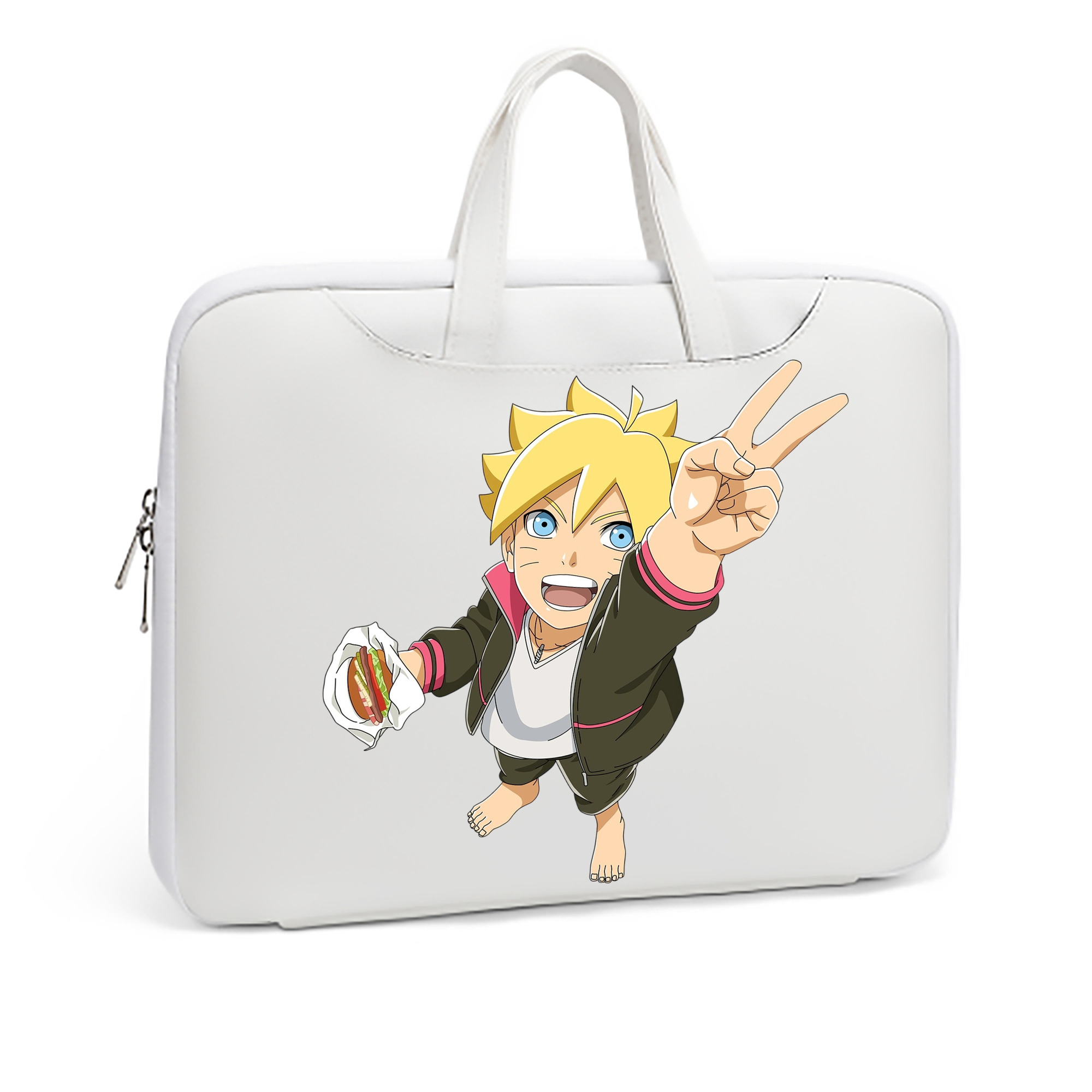 （画像用） NARUTO -ナルト- うずまき ボルト Uzumaki Boruto レザーラップトップバッグ　ノートパソコンケース