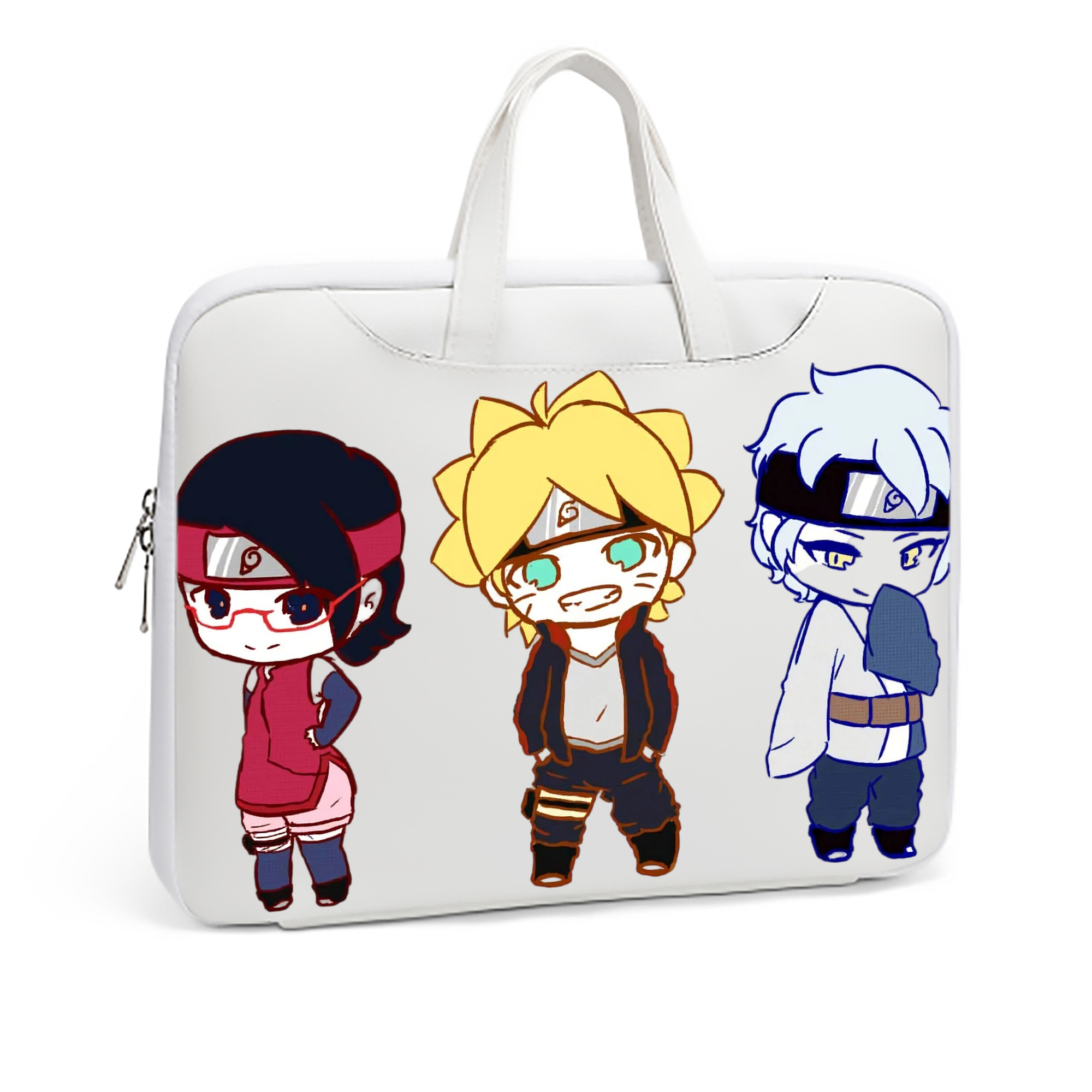 （画像用） NARUTO -ナルト- うずまき ボルト Uzumaki Boruto レザーラップトップバッグ　ノートパソコンケース