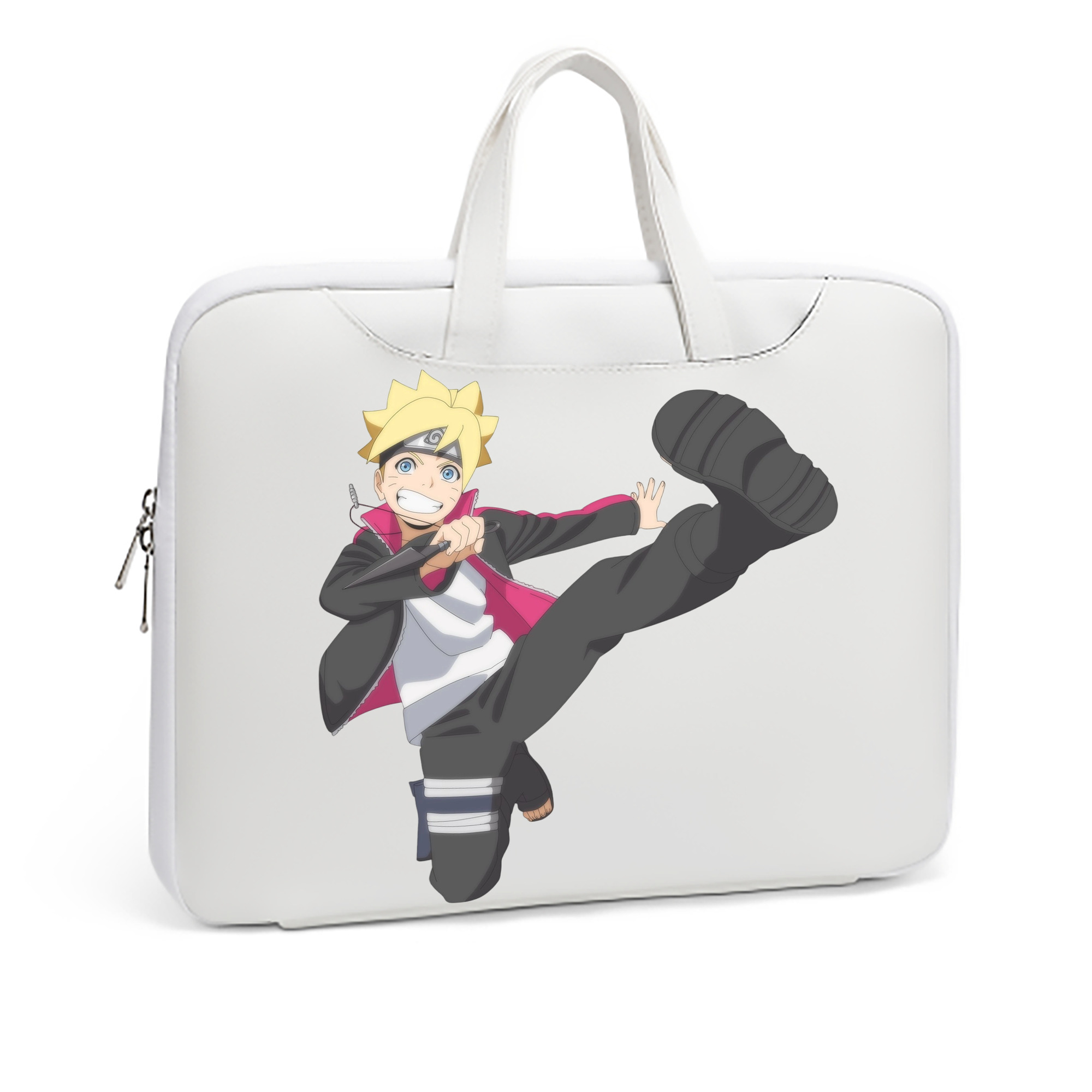 （画像用） NARUTO -ナルト- うずまき ボルト Uzumaki Boruto レザーラップトップバッグ　ノートパソコンケース