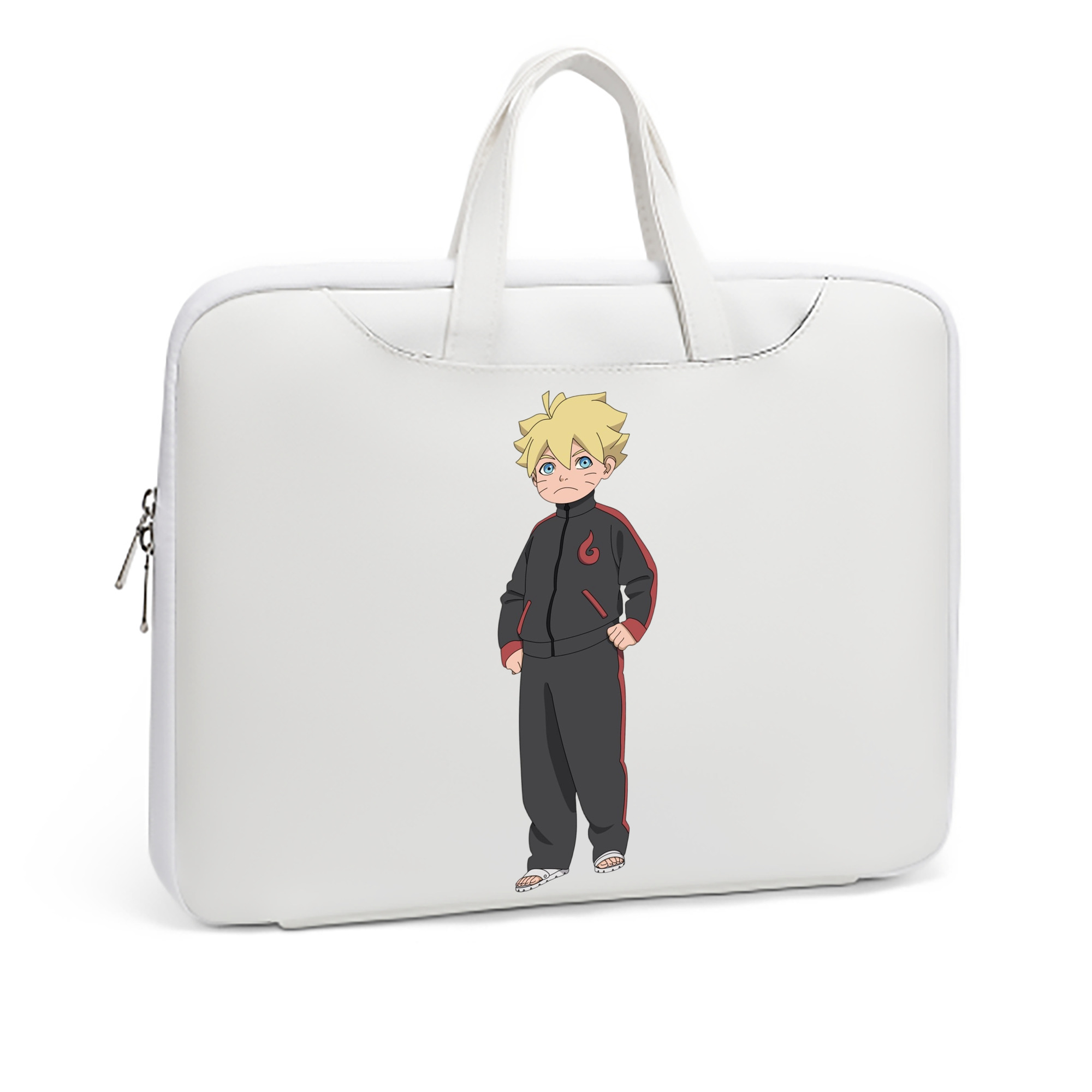 （画像用） NARUTO -ナルト- うずまき ボルト Uzumaki Boruto レザーラップトップバッグ　ノートパソコンケース