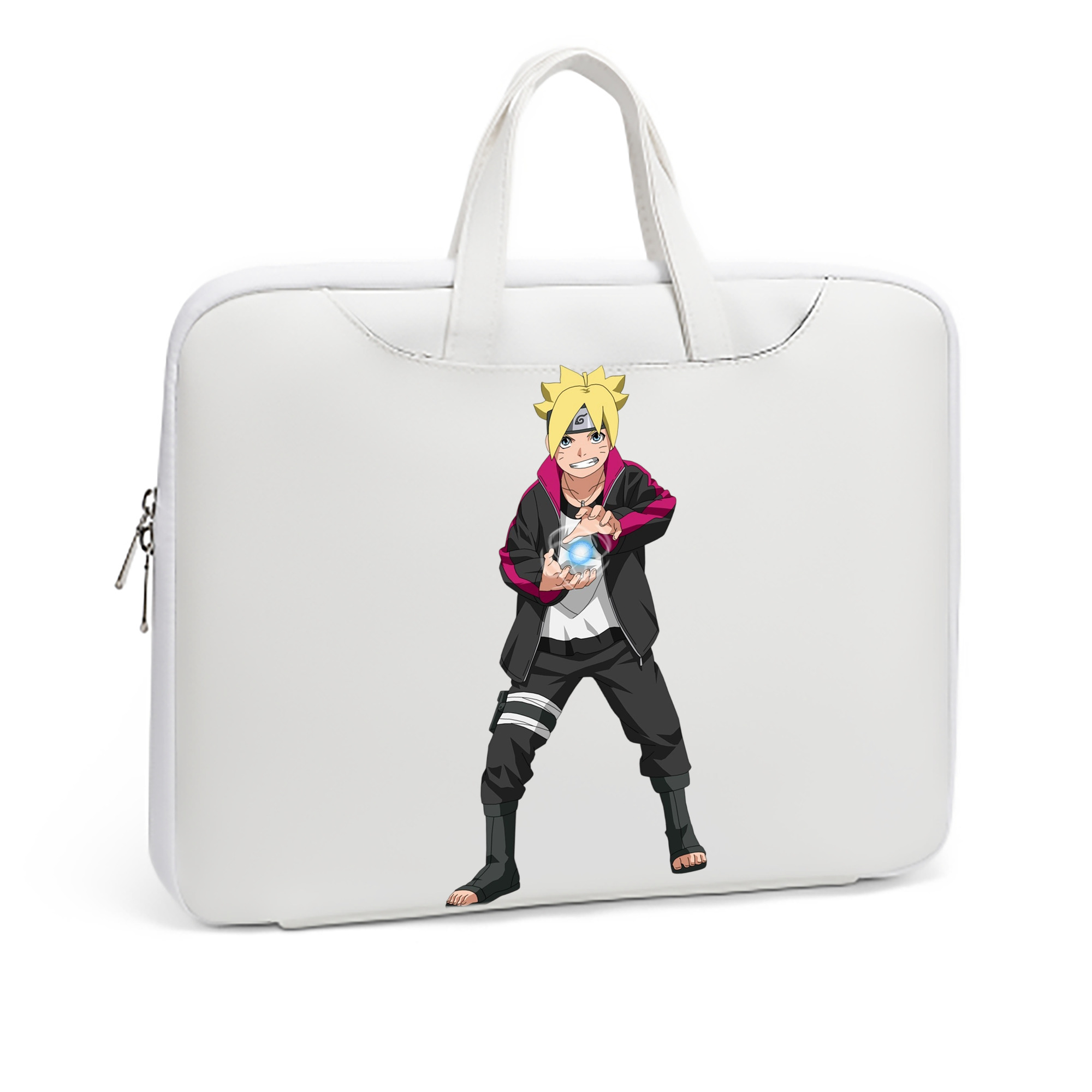 （画像用） NARUTO -ナルト- うずまき ボルト Uzumaki Boruto レザーラップトップバッグ　ノートパソコンケース