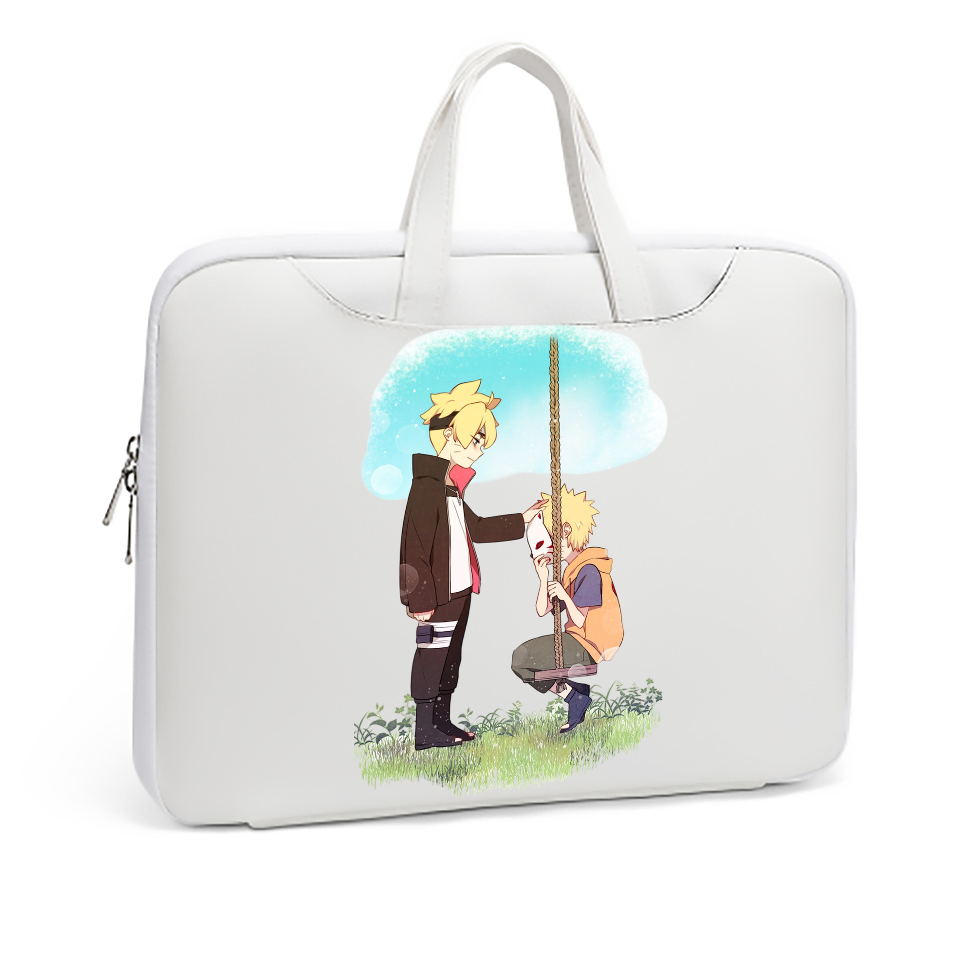 （画像用） NARUTO -ナルト- うずまき ボルト Uzumaki Boruto レザーラップトップバッグ　ノートパソコンケース