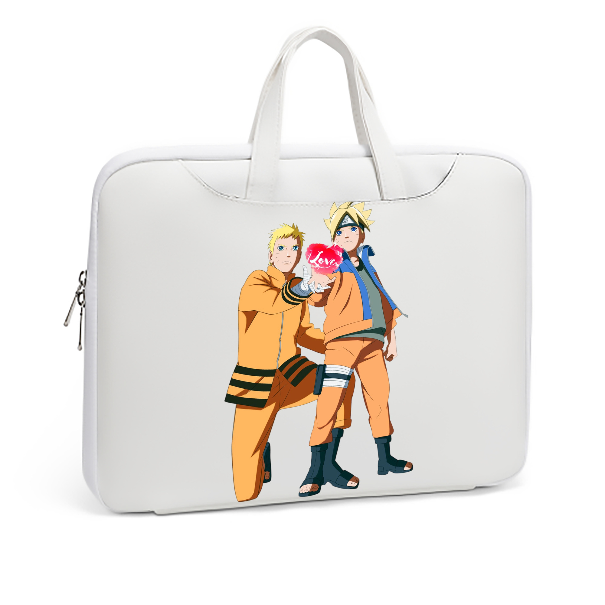（画像用） NARUTO -ナルト- うずまき ボルト Uzumaki Boruto レザーラップトップバッグ　ノートパソコンケース