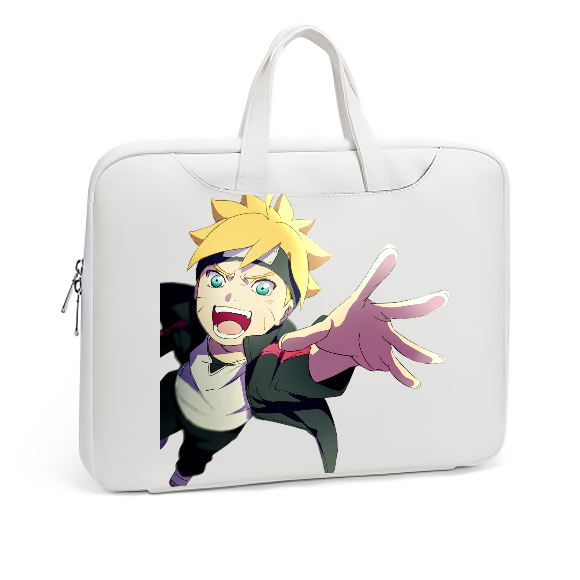 （画像用） NARUTO -ナルト- うずまき ボルト Uzumaki Boruto レザーラップトップバッグ　ノートパソコンケース