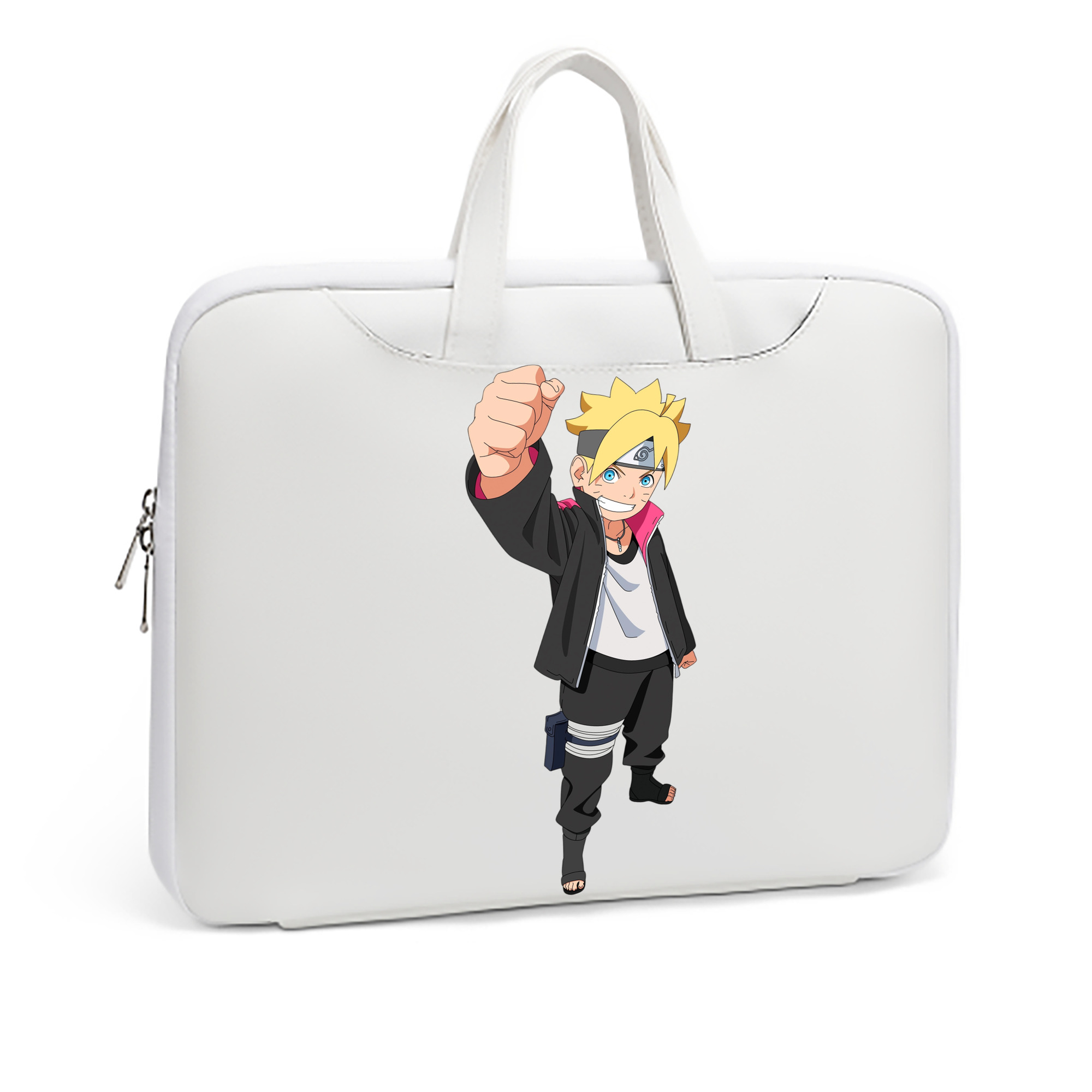 （画像用） NARUTO -ナルト- うずまき ボルト Uzumaki Boruto レザーラップトップバッグ　ノートパソコンケース