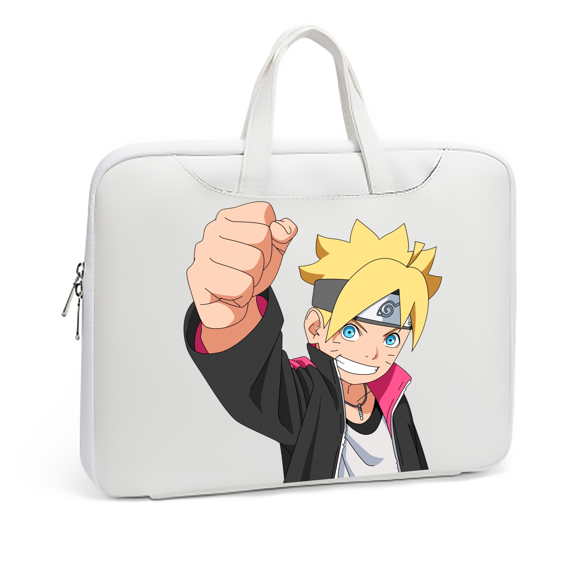 （画像用） NARUTO -ナルト- うずまき ボルト Uzumaki Boruto レザーラップトップバッグ　ノートパソコンケース