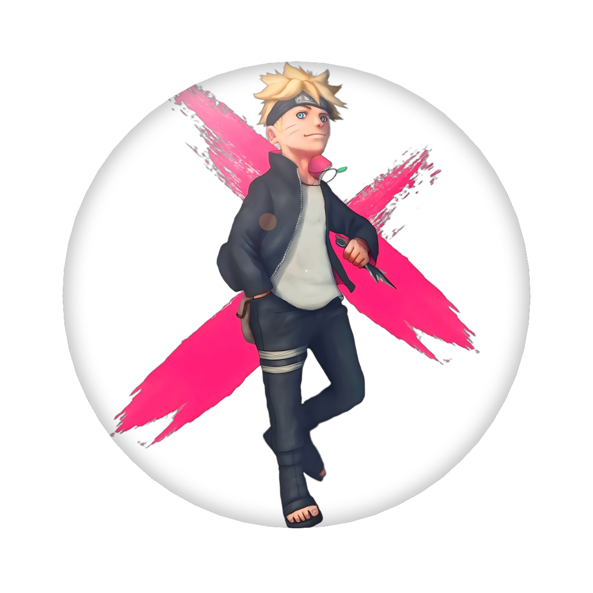 （画像用） NARUTO -ナルト- うずまき ボルト Uzumaki Boruto 6cm 缶バッジ 複数セット