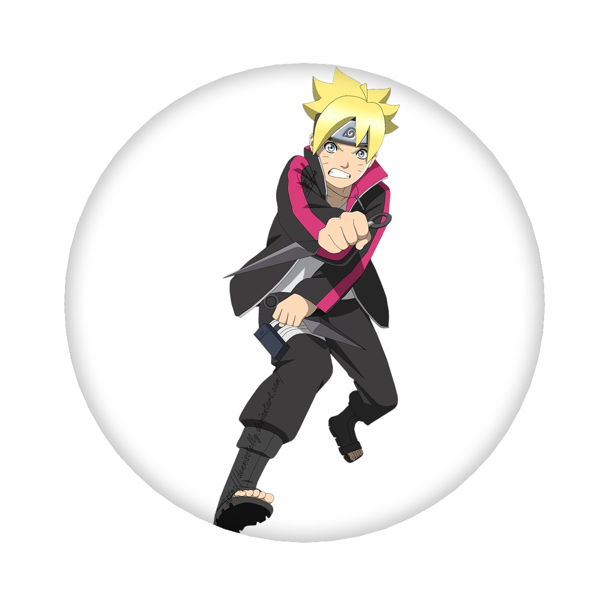 （画像用） NARUTO -ナルト- うずまき ボルト Uzumaki Boruto 6cm 缶バッジ 複数セット