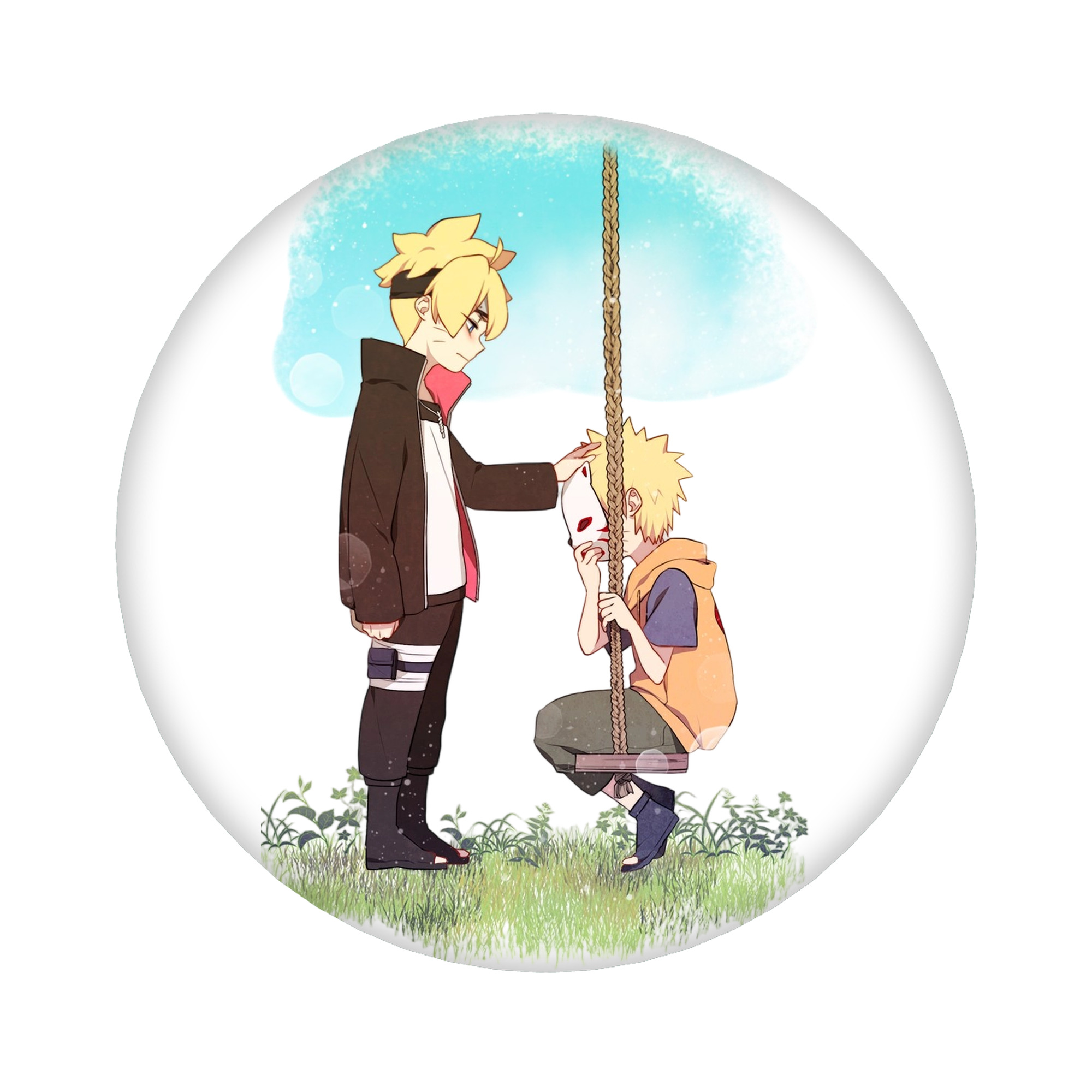 （画像用） NARUTO -ナルト- うずまき ボルト Uzumaki Boruto 6cm 缶バッジ 複数セット