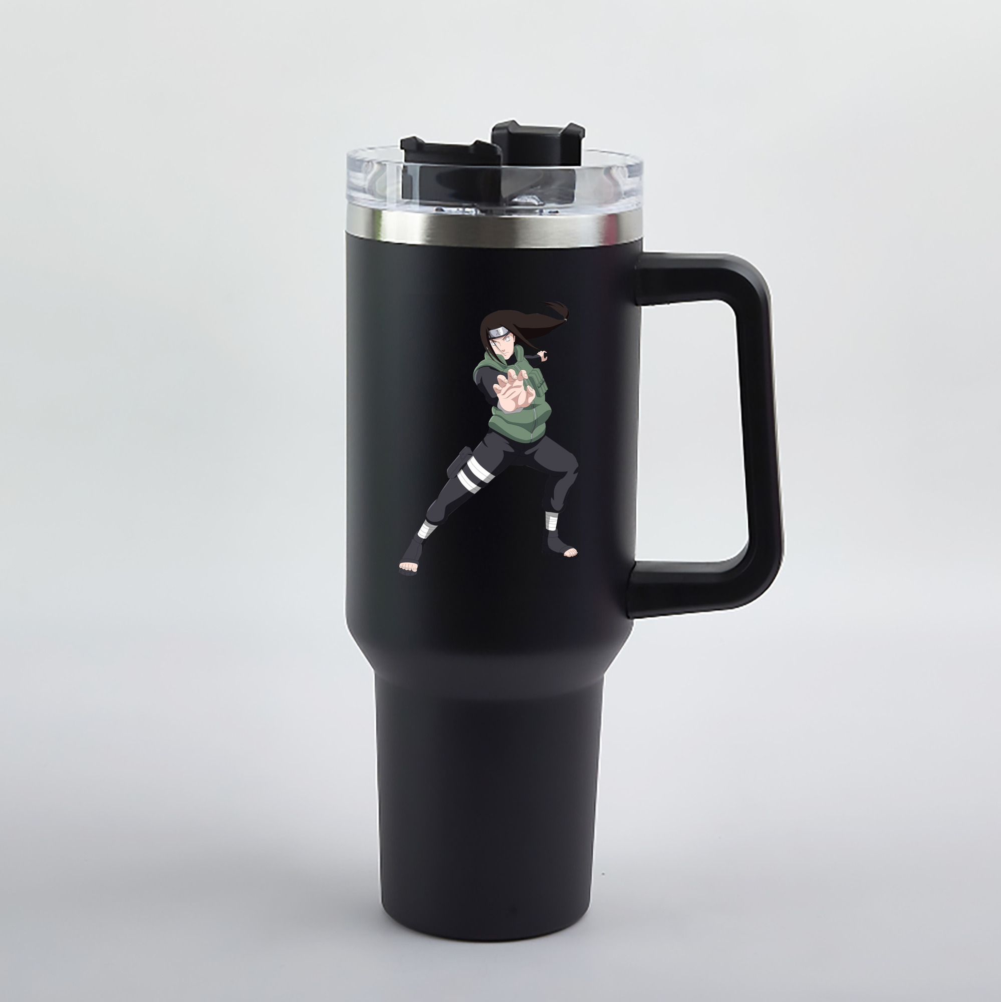 （画像用） NARUTO -ナルト- 日向ネジ Hyūga Neji 1200mL車用タンブラー（カラープリント）