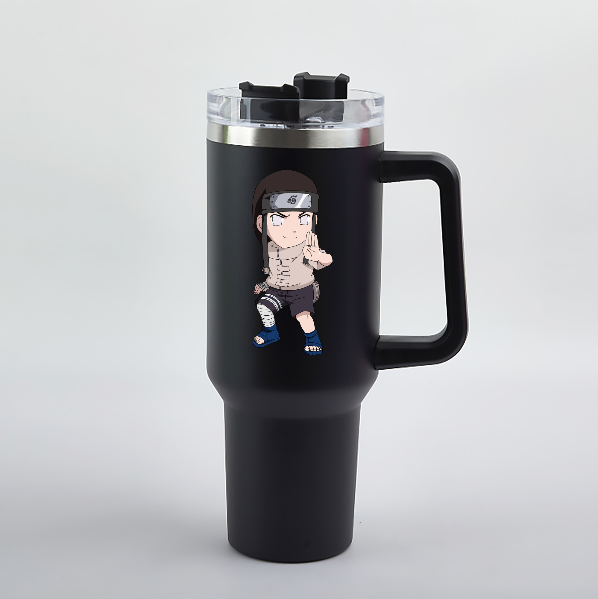 （画像用） NARUTO -ナルト- 日向ネジ Hyūga Neji 1200mL車用タンブラー（カラープリント）