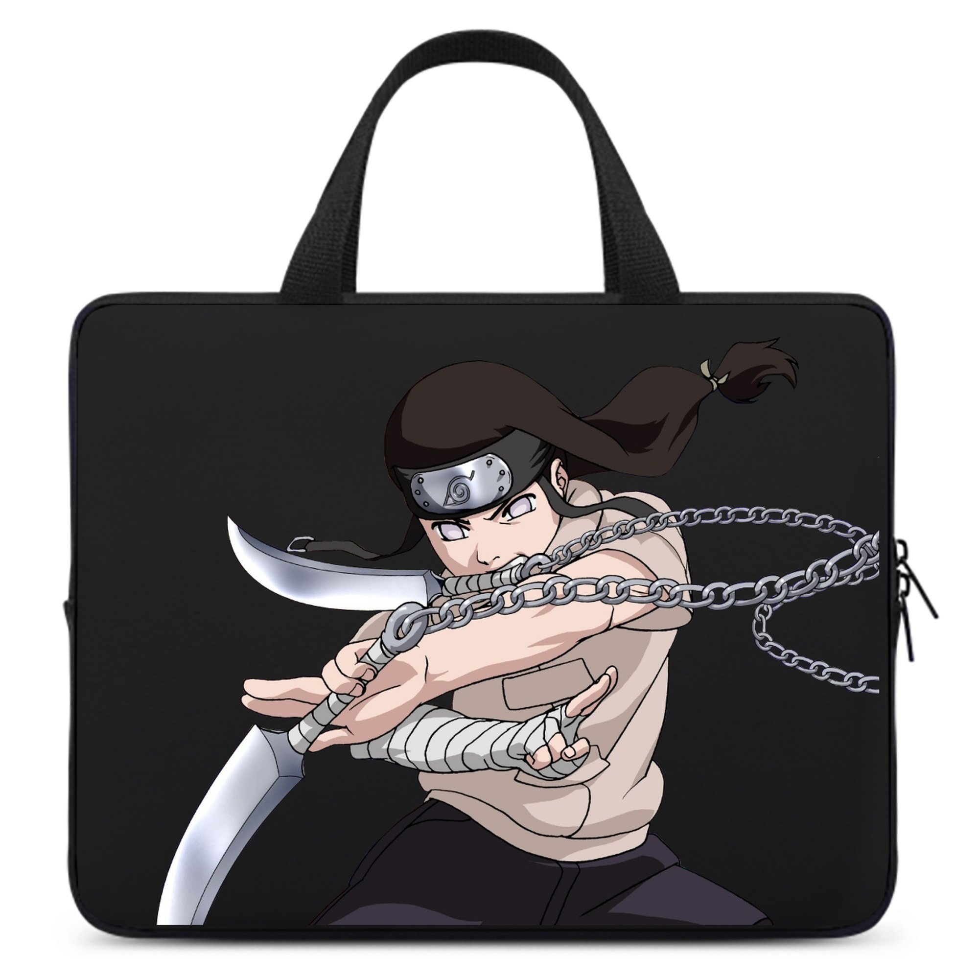 （画像用） NARUTO -ナルト- 日向ネジ Hyūga Neji 手提げノートパソコンバッグ