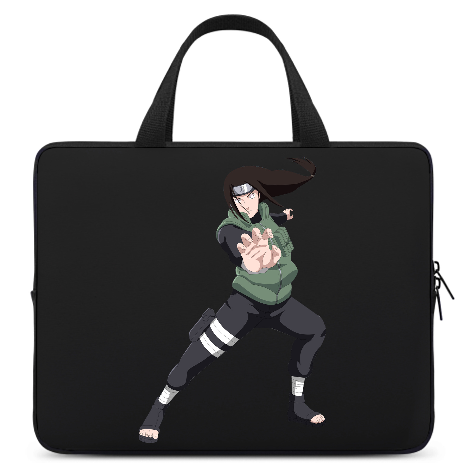 （画像用） NARUTO -ナルト- 日向ネジ Hyūga Neji 手提げノートパソコンバッグ