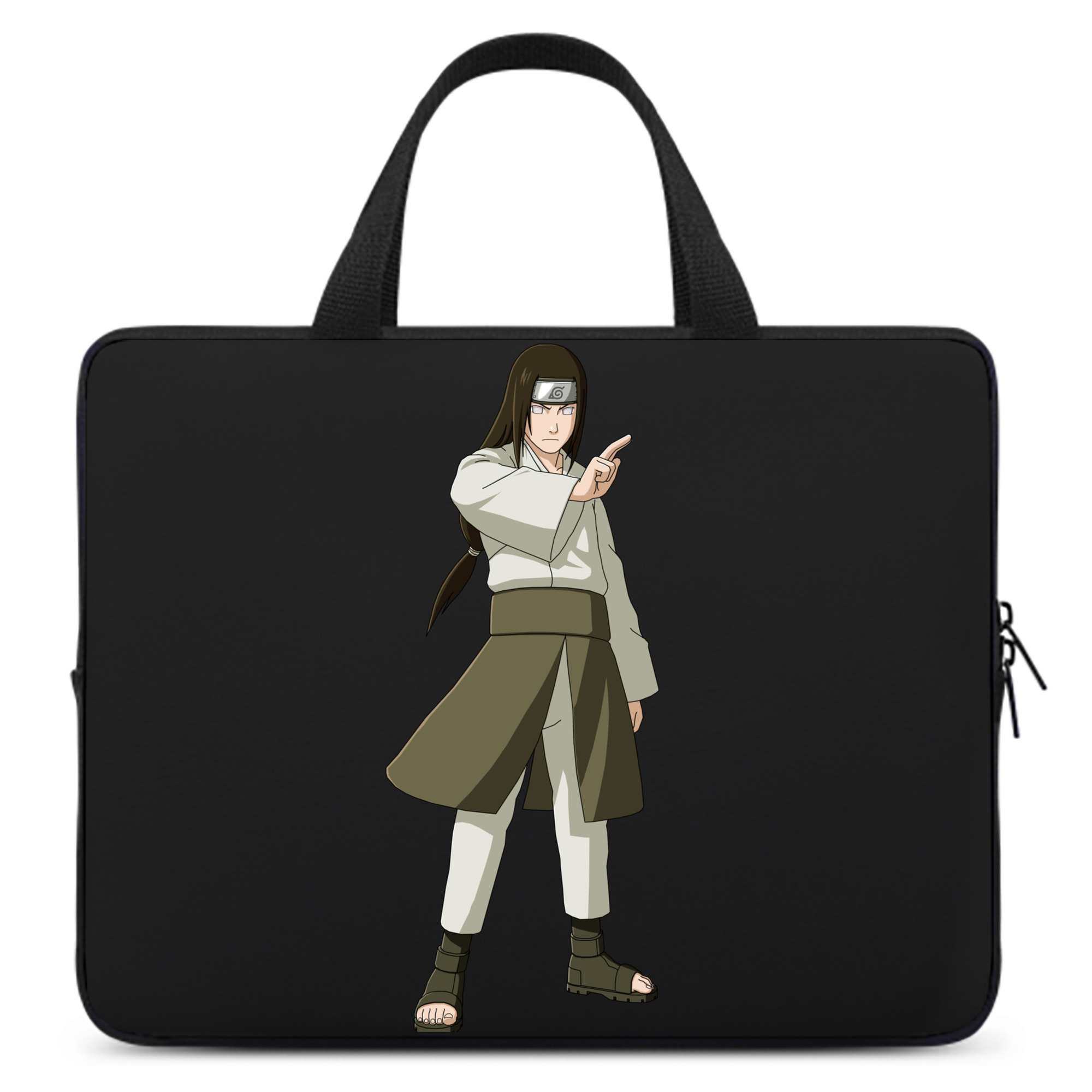 （画像用） NARUTO -ナルト- 日向ネジ Hyūga Neji 手提げノートパソコンバッグ