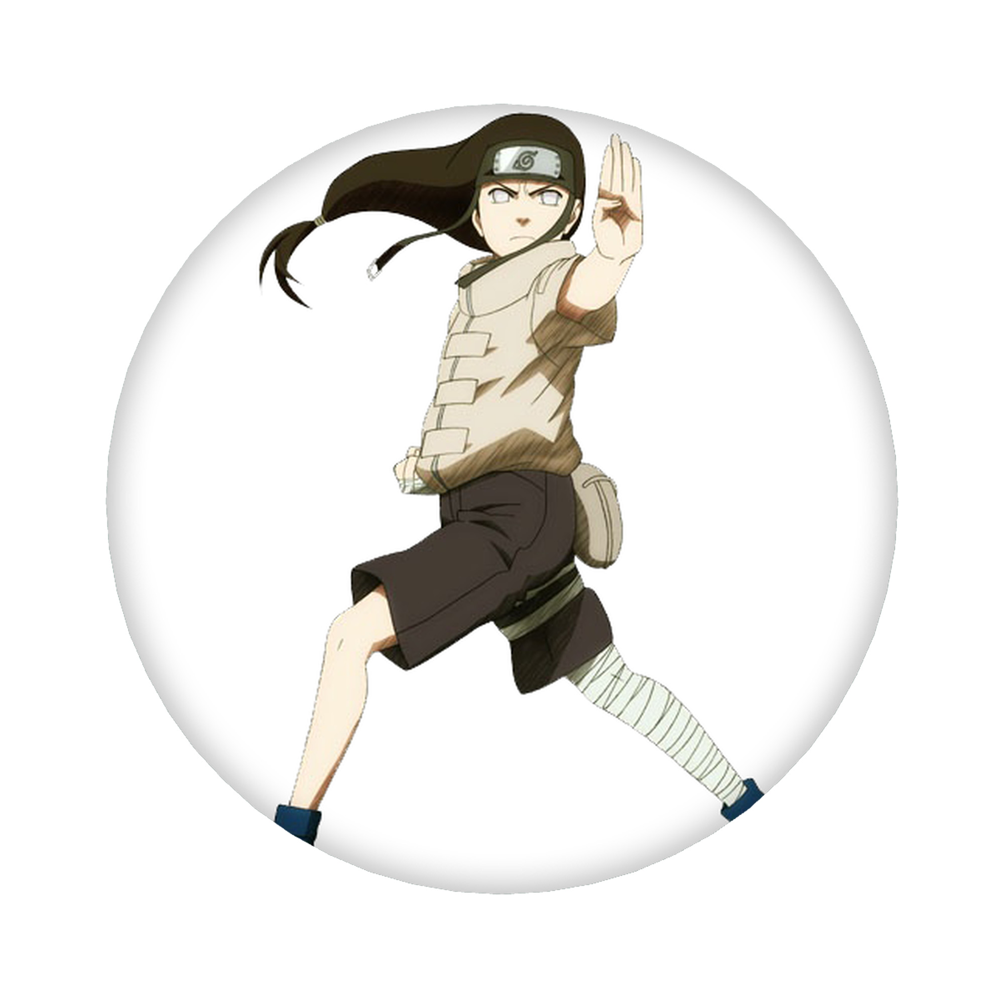 （画像用） NARUTO -ナルト- 日向ネジ Hyūga Neji 6cm 缶バッジ 複数セット