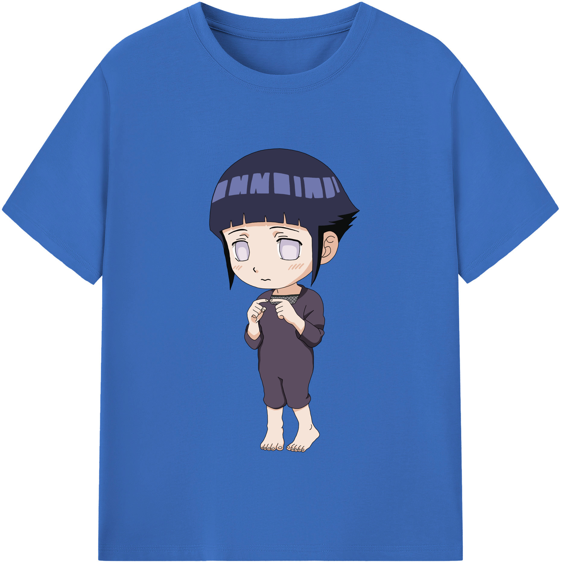 （画像用） NARUTO -ナルト- 日向ヒナタ Hyūga Hinata 綿100％半袖Tシャツ（フロントプリント）