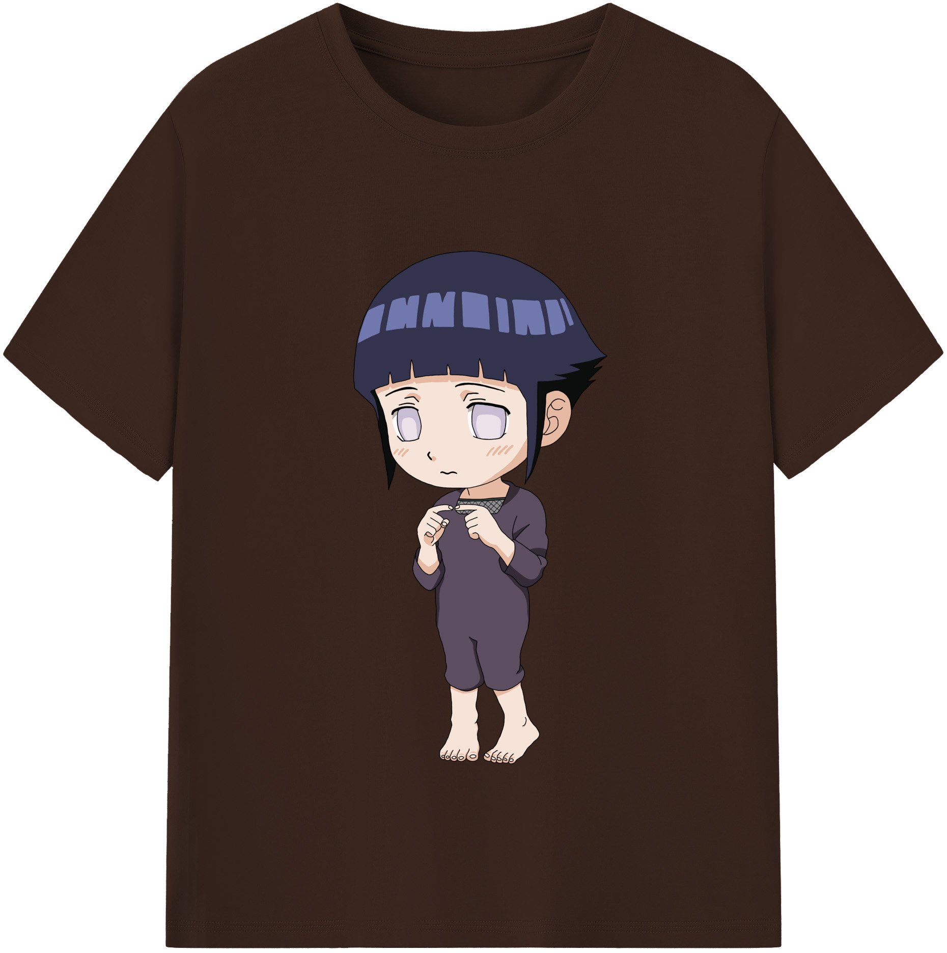 （画像用） NARUTO -ナルト- 日向ヒナタ Hyūga Hinata 綿100％半袖Tシャツ（フロントプリント）
