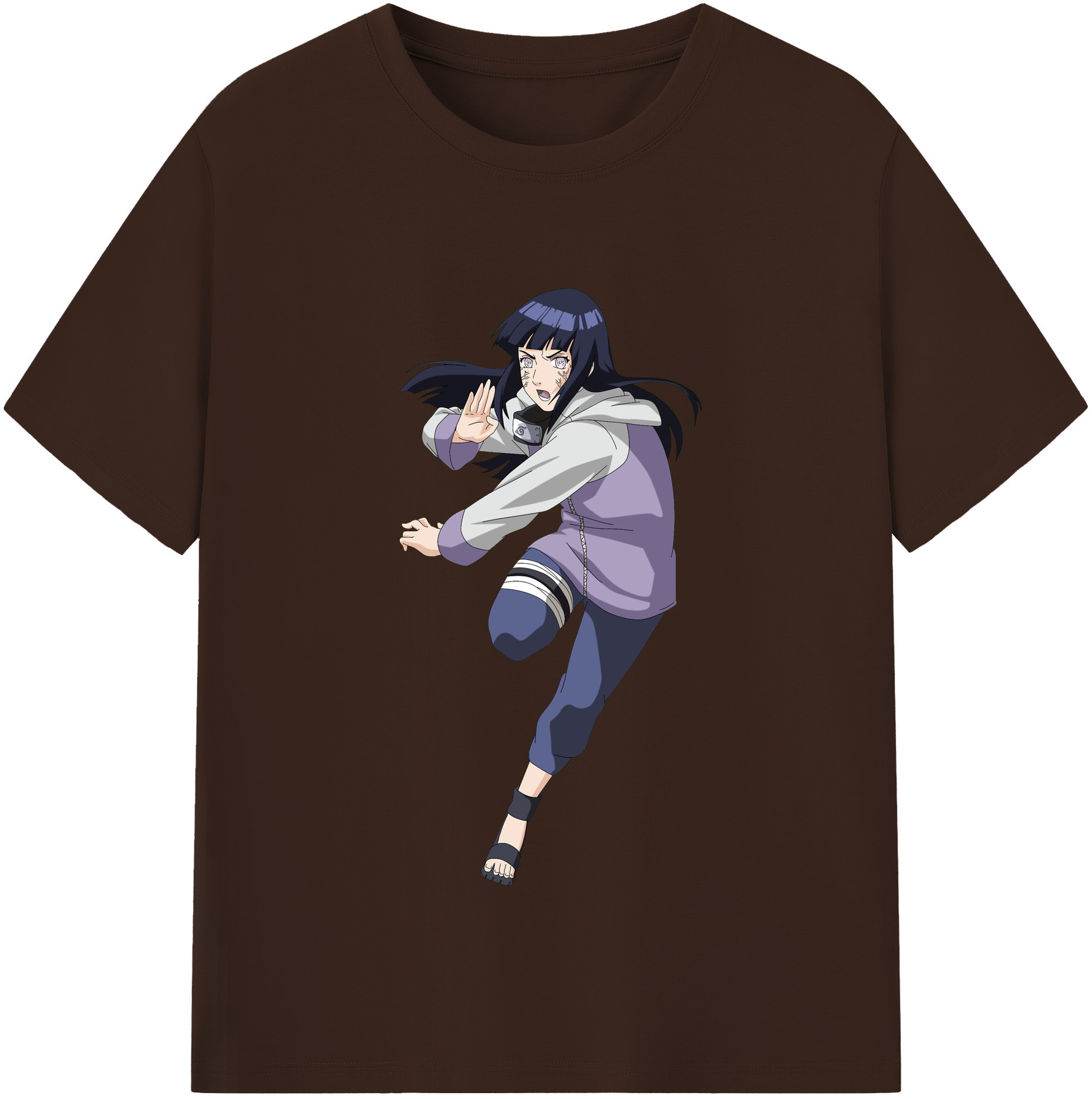 （画像用） NARUTO -ナルト- 日向ヒナタ Hyūga Hinata 綿100％半袖Tシャツ（フロントプリント）