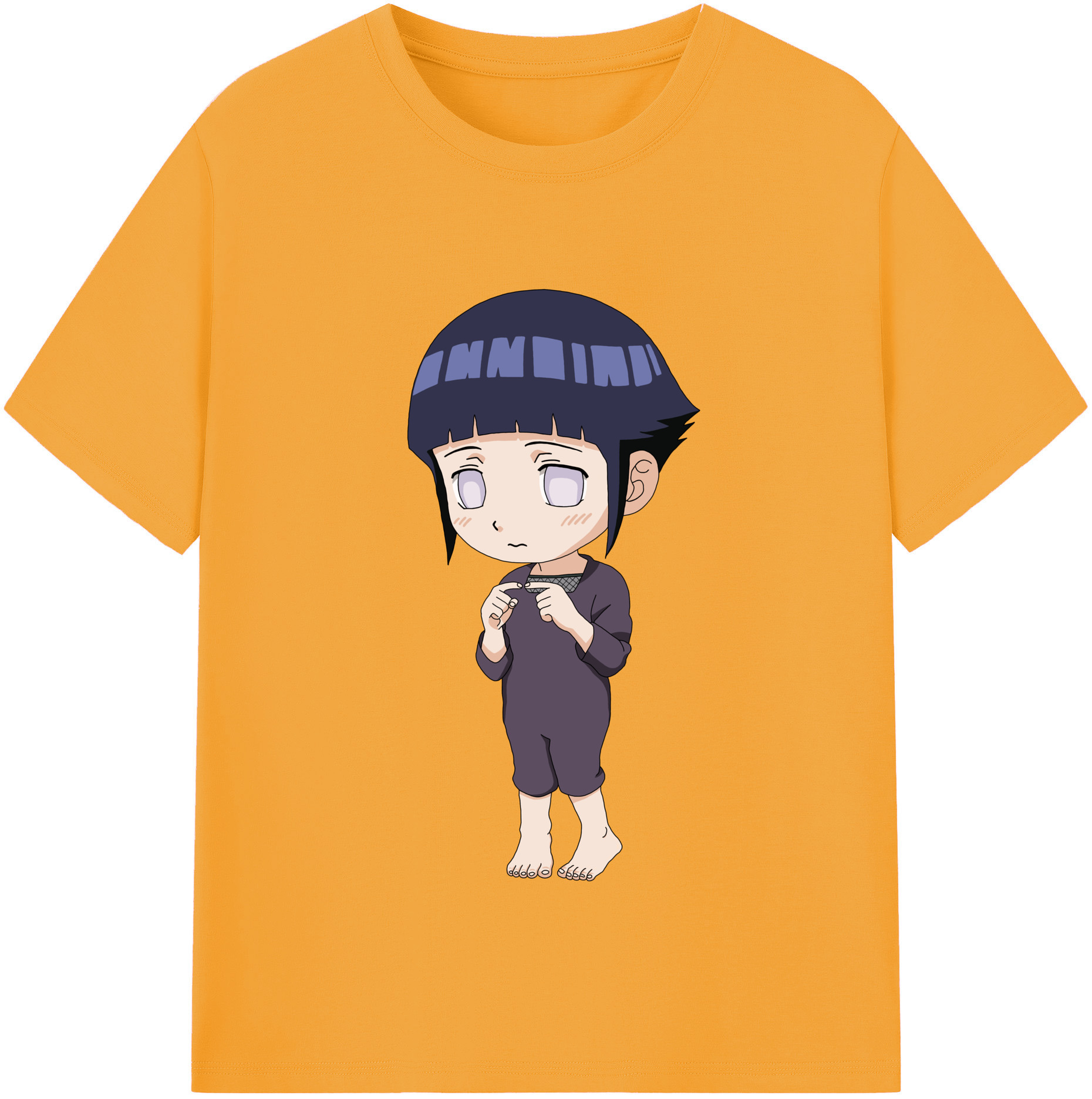 （画像用） NARUTO -ナルト- 日向ヒナタ Hyūga Hinata 綿100％半袖Tシャツ（フロントプリント）