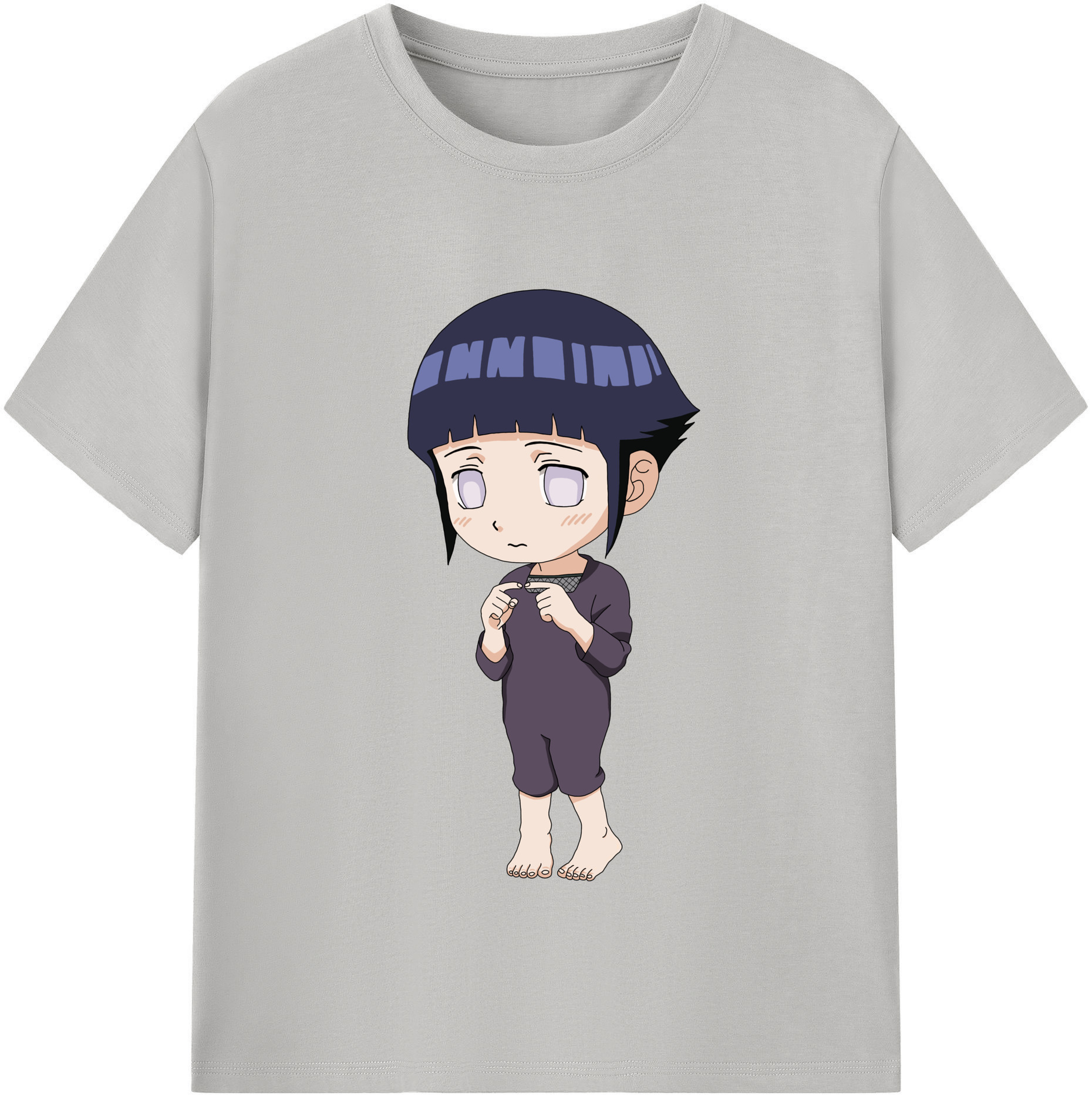 （画像用） NARUTO -ナルト- 日向ヒナタ Hyūga Hinata 綿100％半袖Tシャツ（フロントプリント）
