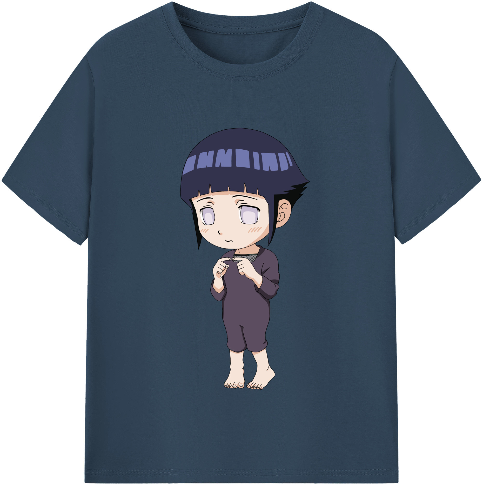 （画像用） NARUTO -ナルト- 日向ヒナタ Hyūga Hinata 綿100％半袖Tシャツ（フロントプリント）