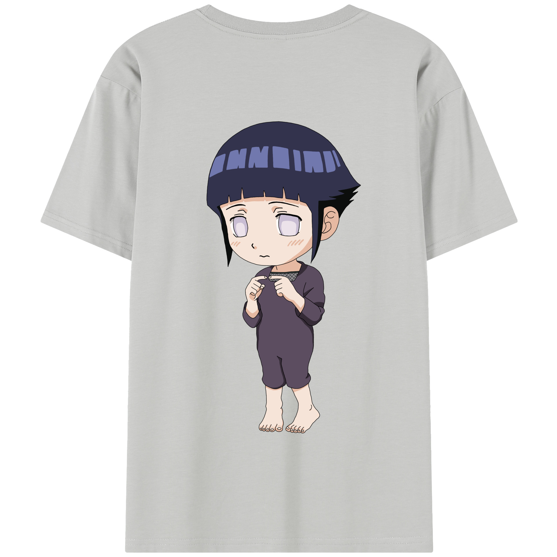 （画像用） NARUTO -ナルト- 日向ヒナタ Hyūga Hinata 綿100％半袖Tシャツ（背面プリント）