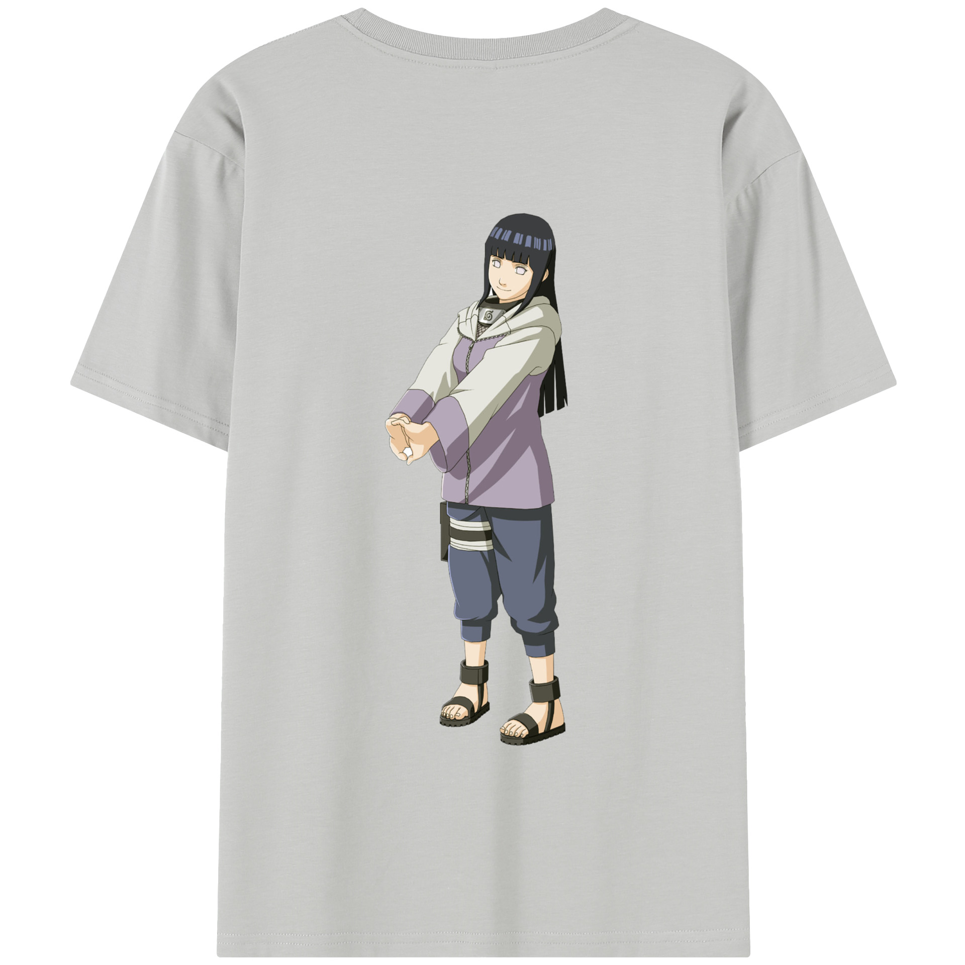 （画像用） NARUTO -ナルト- 日向ヒナタ Hyūga Hinata 綿100％半袖Tシャツ（背面プリント）