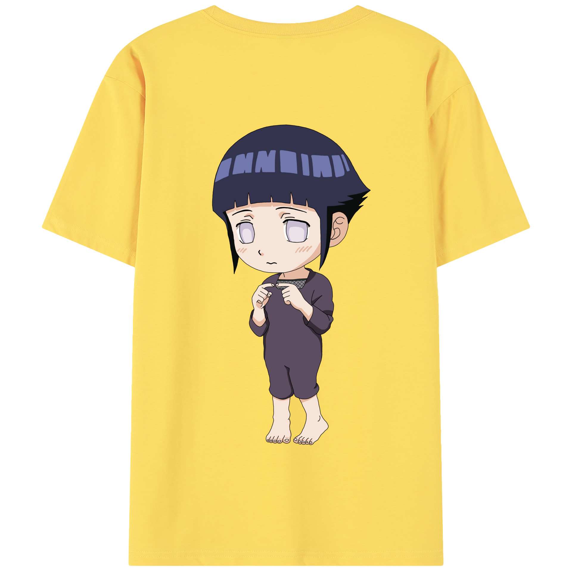 （画像用） NARUTO -ナルト- 日向ヒナタ Hyūga Hinata 綿100％半袖Tシャツ（背面プリント）