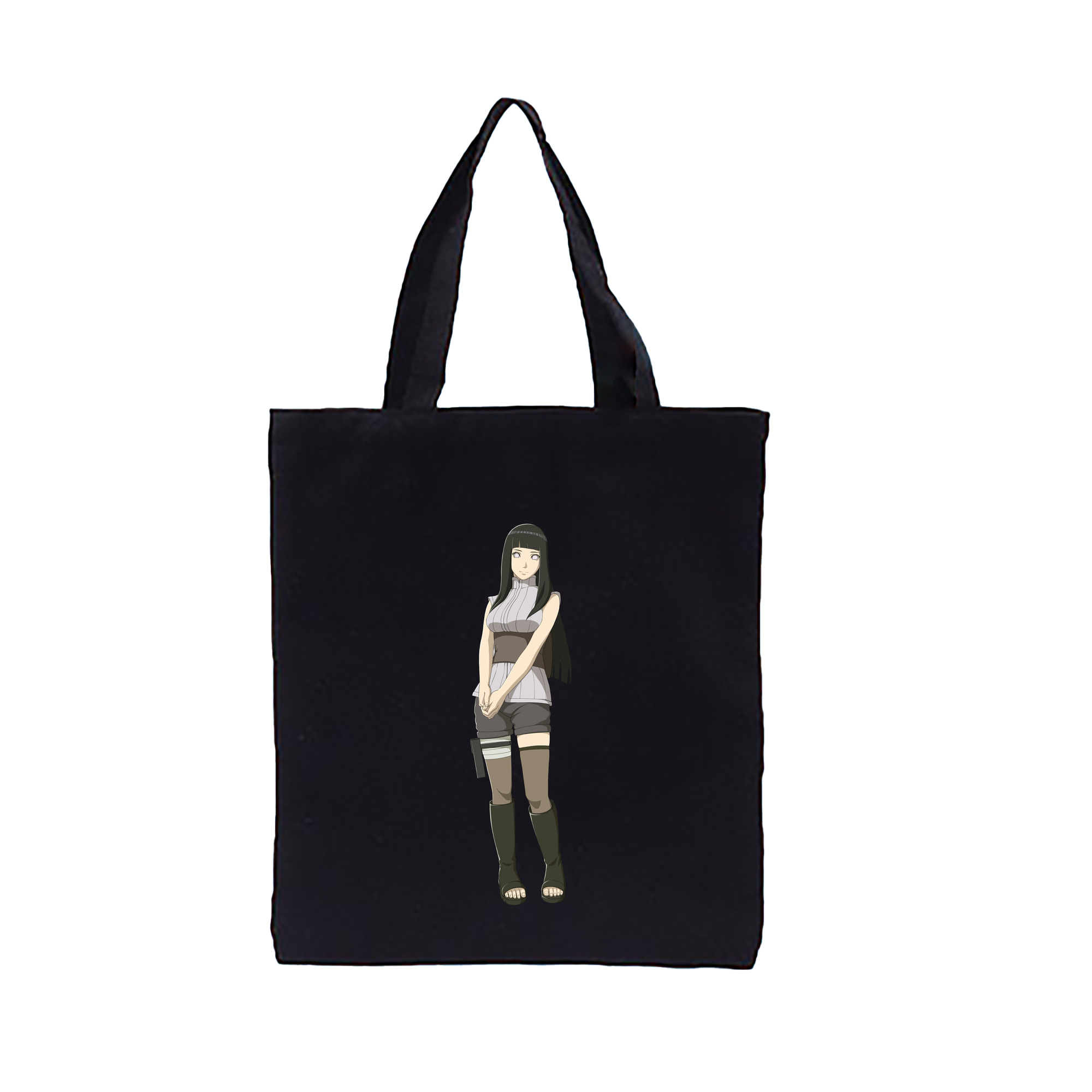 （画像用） NARUTO -ナルト- 日向ヒナタ Hyūga Hinata 縦型キャンバス生地手提げバッグ　トートバッグ