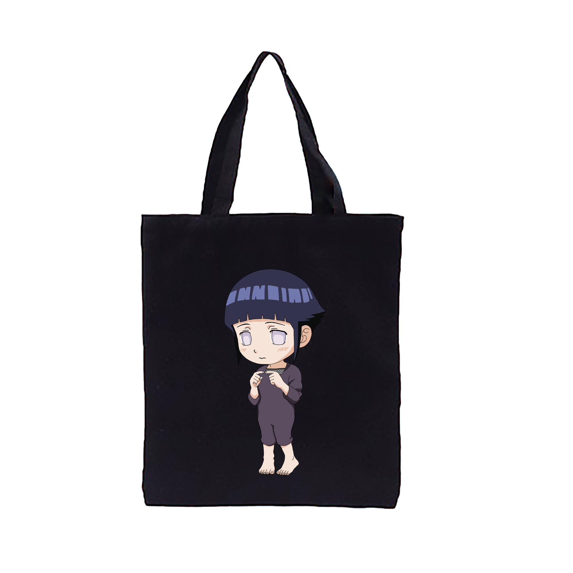 （画像用） NARUTO -ナルト- 日向ヒナタ Hyūga Hinata 縦型キャンバス生地手提げバッグ　トートバッグ