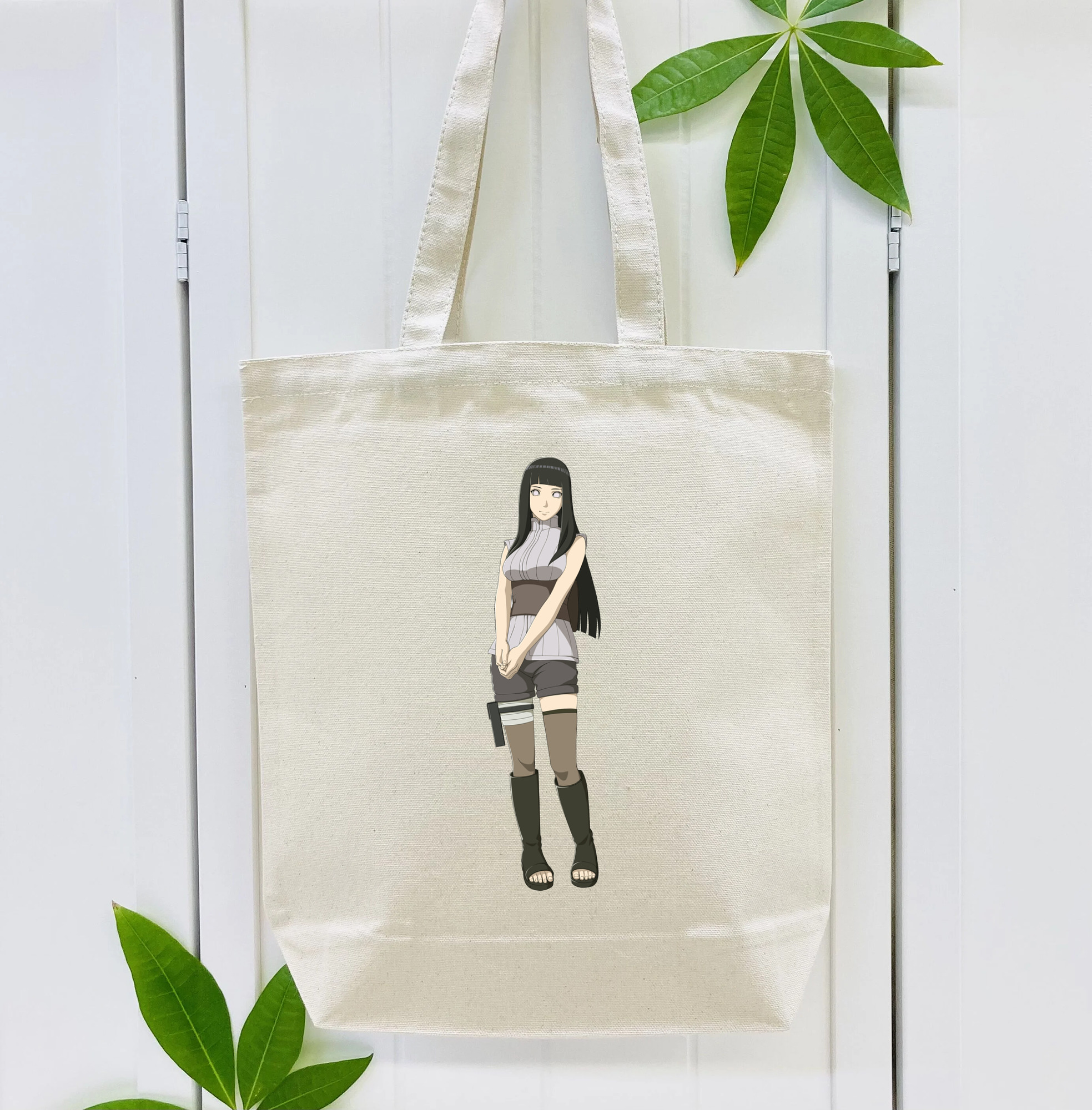 NARUTO -ナルト- 日向ヒナタ Hyūga Hinata 縦型キャンバス生地手提げバッグ　トートバッグ
