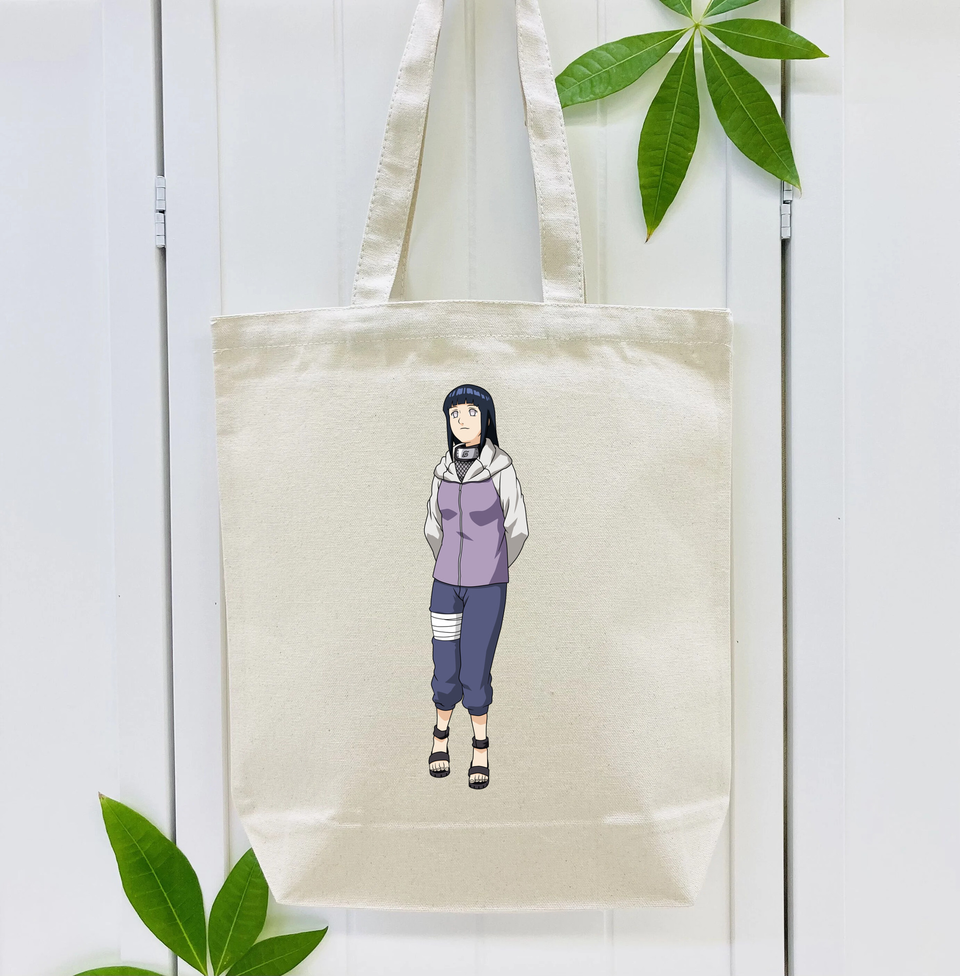 NARUTO -ナルト- 日向ヒナタ Hyūga Hinata 縦型キャンバス生地手提げバッグ　トートバッグ