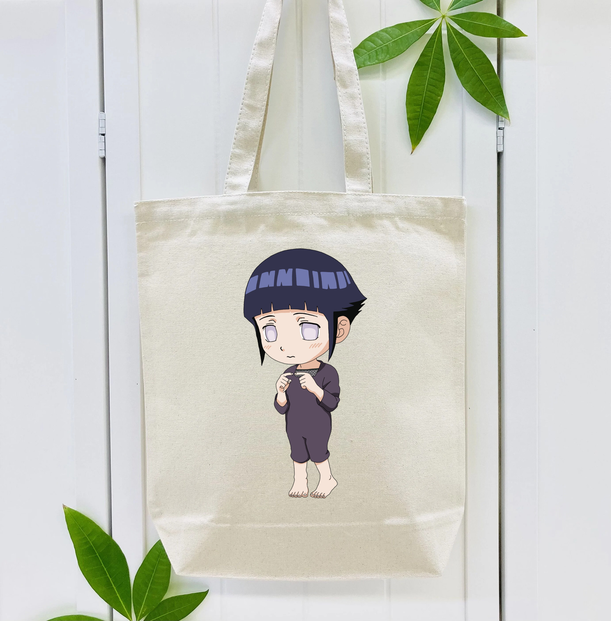 NARUTO -ナルト- 日向ヒナタ Hyūga Hinata 縦型キャンバス生地手提げバッグ　トートバッグ