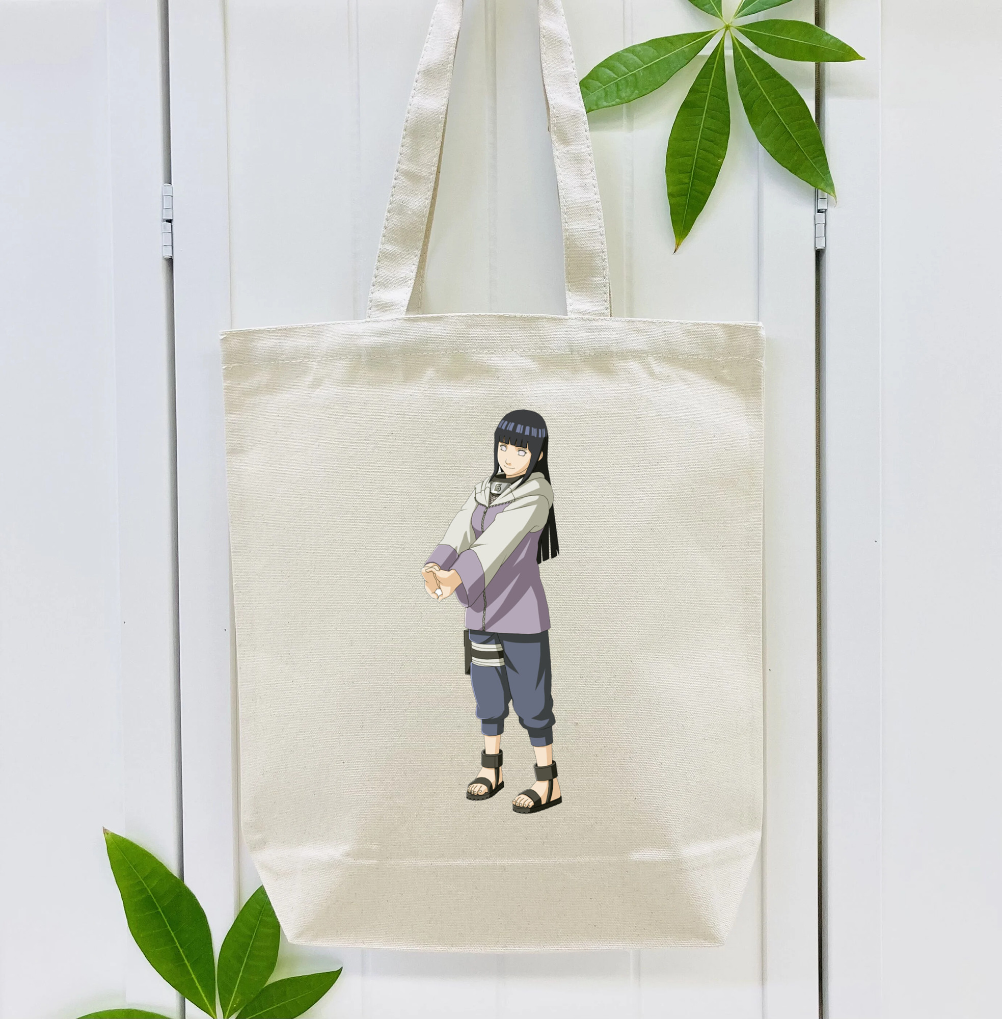 NARUTO -ナルト- 日向ヒナタ Hyūga Hinata 縦型キャンバス生地手提げバッグ　トートバッグ