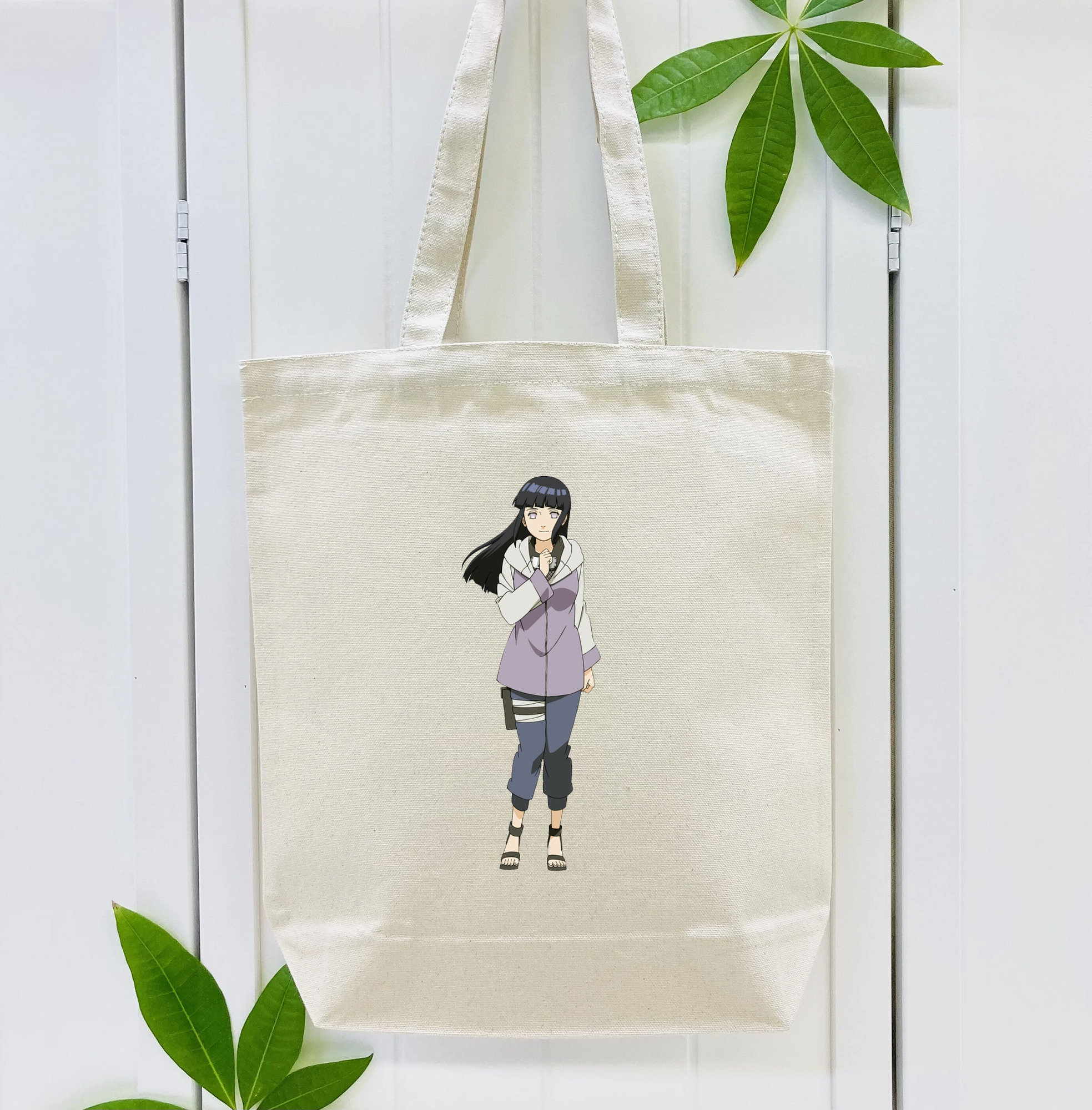 NARUTO -ナルト- 日向ヒナタ Hyūga Hinata 縦型キャンバス生地手提げバッグ　トートバッグ