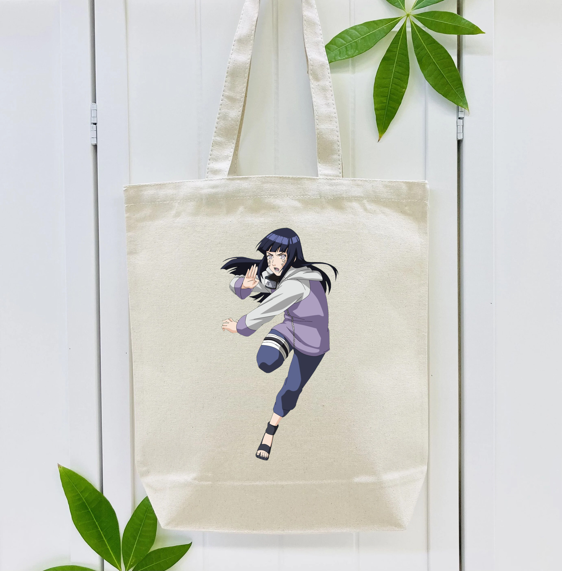 NARUTO -ナルト- 日向ヒナタ Hyūga Hinata 縦型キャンバス生地手提げバッグ　トートバッグ