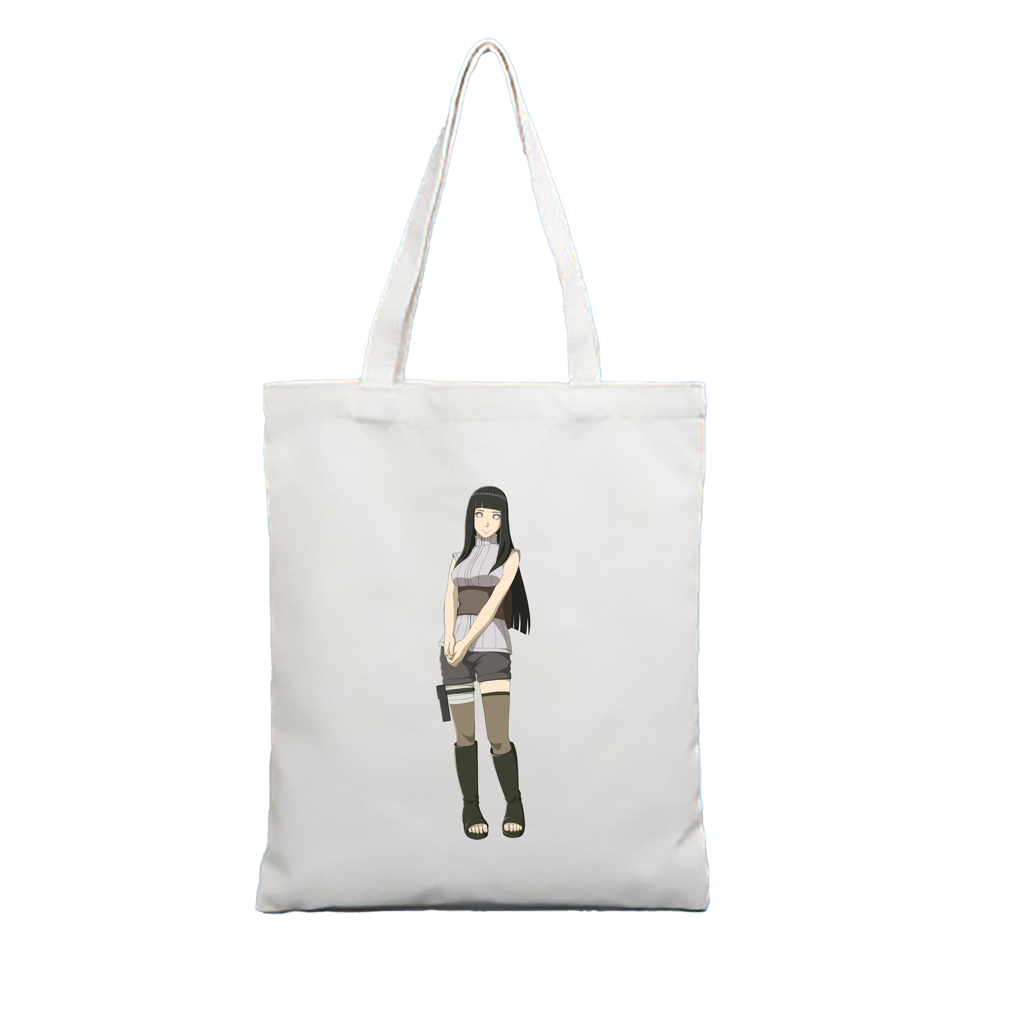 （画像用） NARUTO -ナルト- 日向ヒナタ Hyūga Hinata 縦型キャンバス生地手提げバッグ　トートバッグ