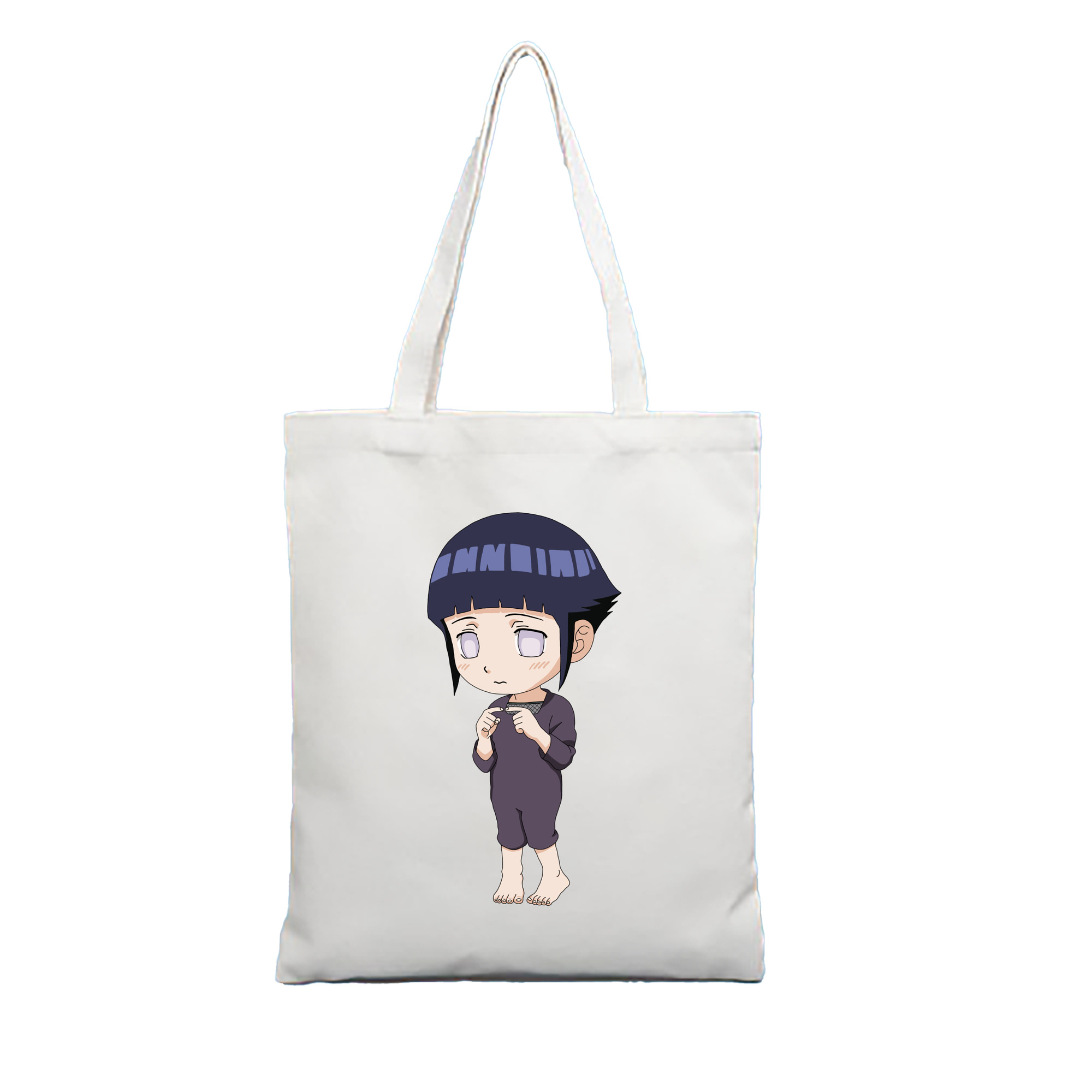 （画像用） NARUTO -ナルト- 日向ヒナタ Hyūga Hinata 縦型キャンバス生地手提げバッグ　トートバッグ